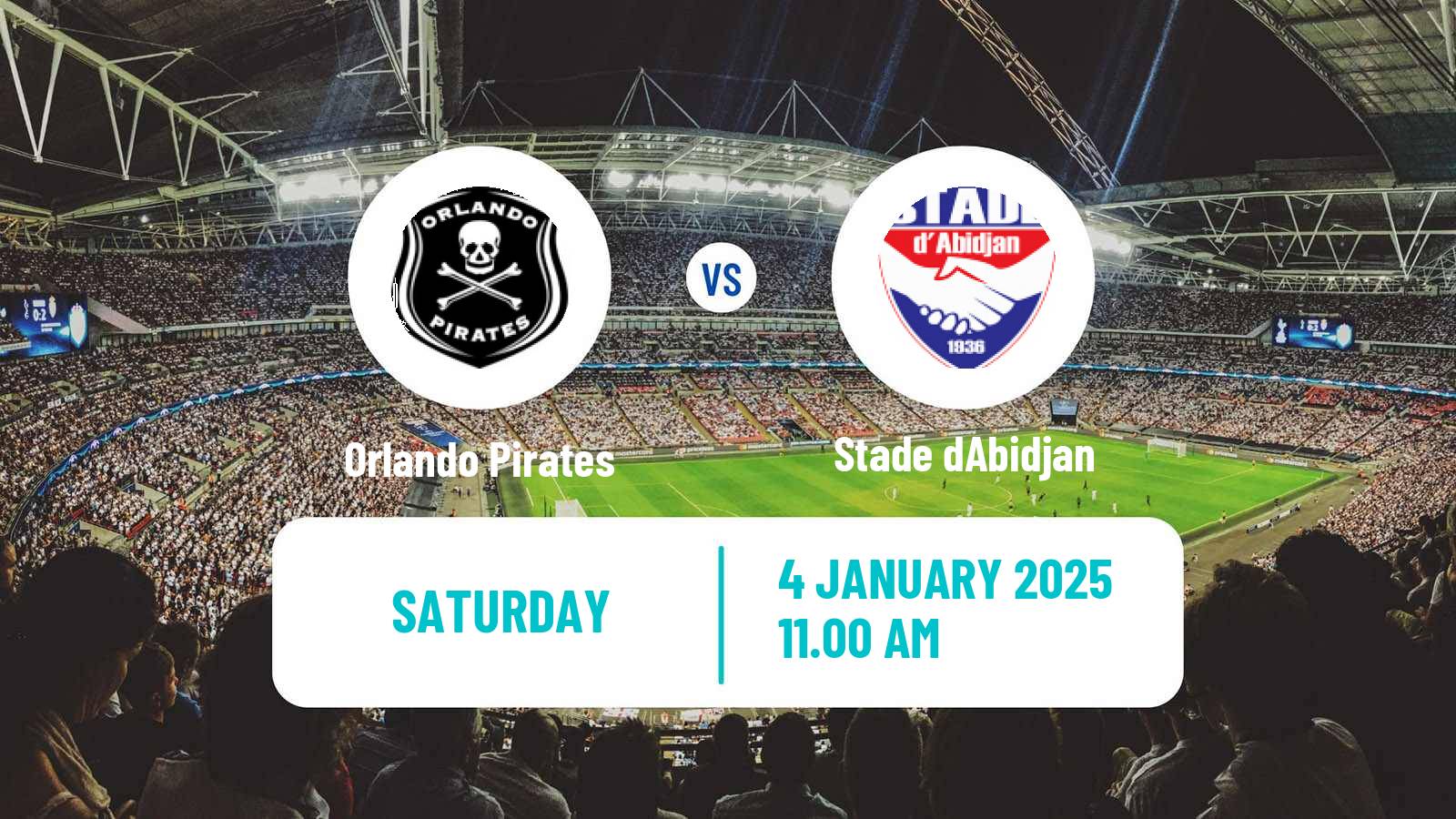 Soccer CAF Champions League Orlando Pirates - Stade dAbidjan