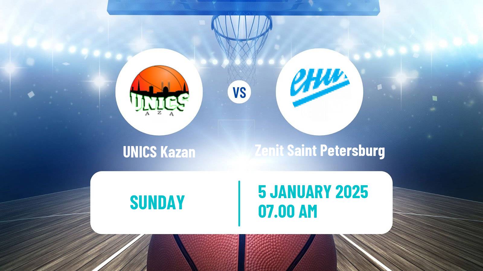 Basketball VTB United League UNICS - Zenit Saint Petersburg