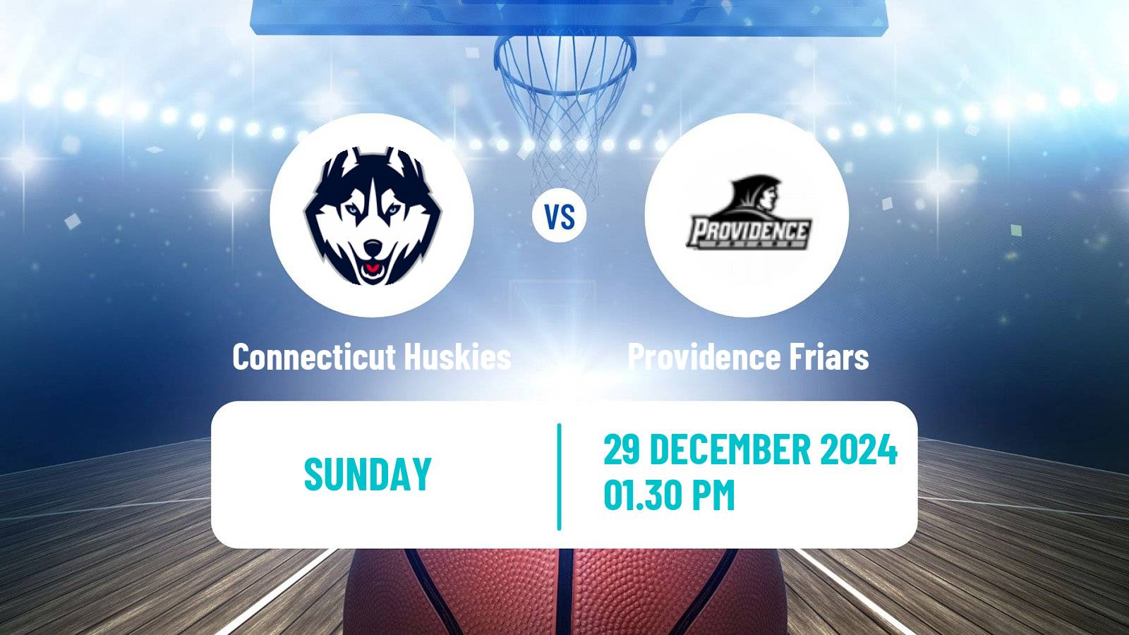 Basketball NCAA College Basketball Women Connecticut Huskies - Providence Friars