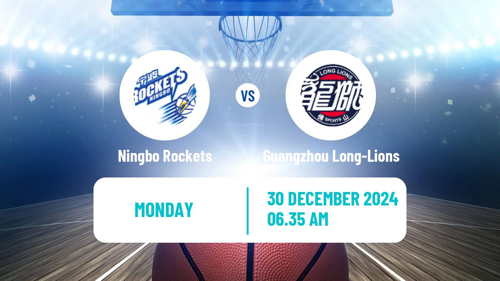 Basketball CBA Ningbo Rockets - Guangzhou Long-Lions