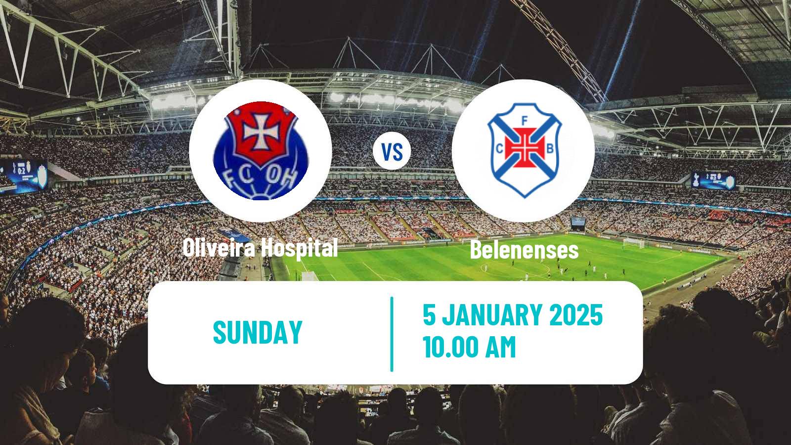 Soccer Portuguese Liga 3 Oliveira Hospital - Belenenses