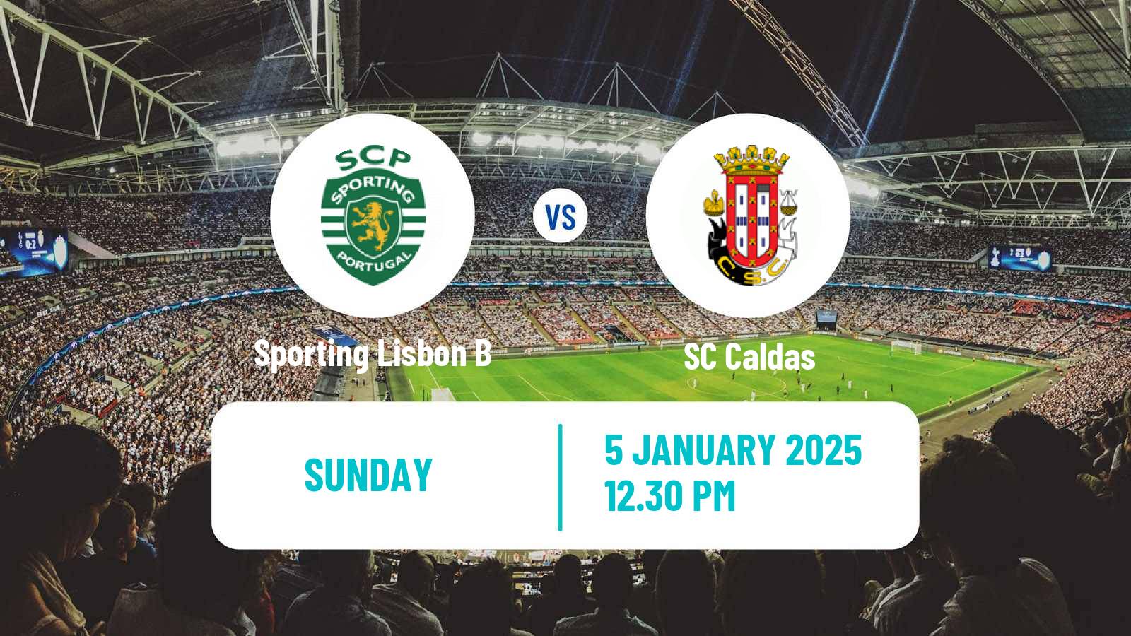 Soccer Portuguese Liga 3 Sporting Lisbon B - Caldas