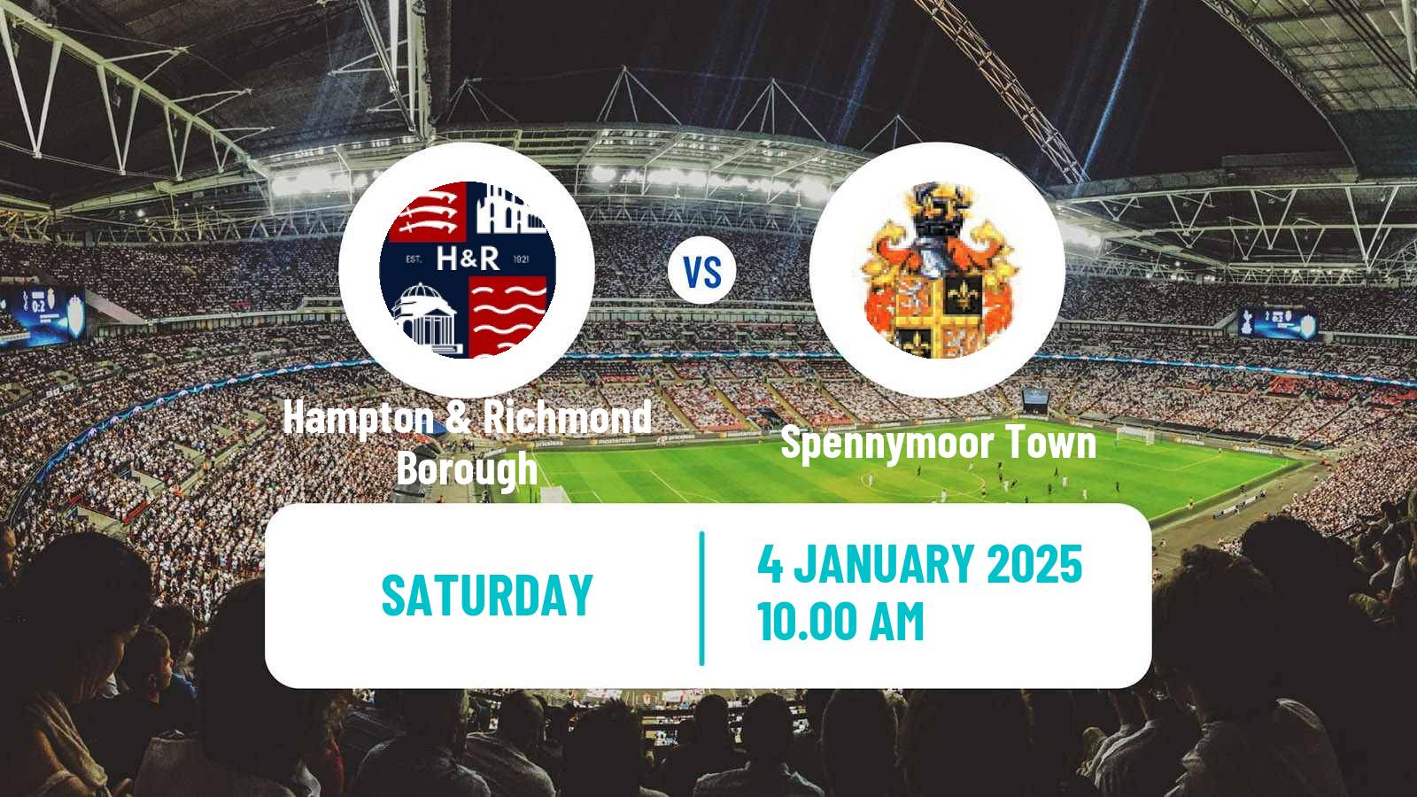 Soccer English FA Trophy Hampton & Richmond Borough - Spennymoor Town