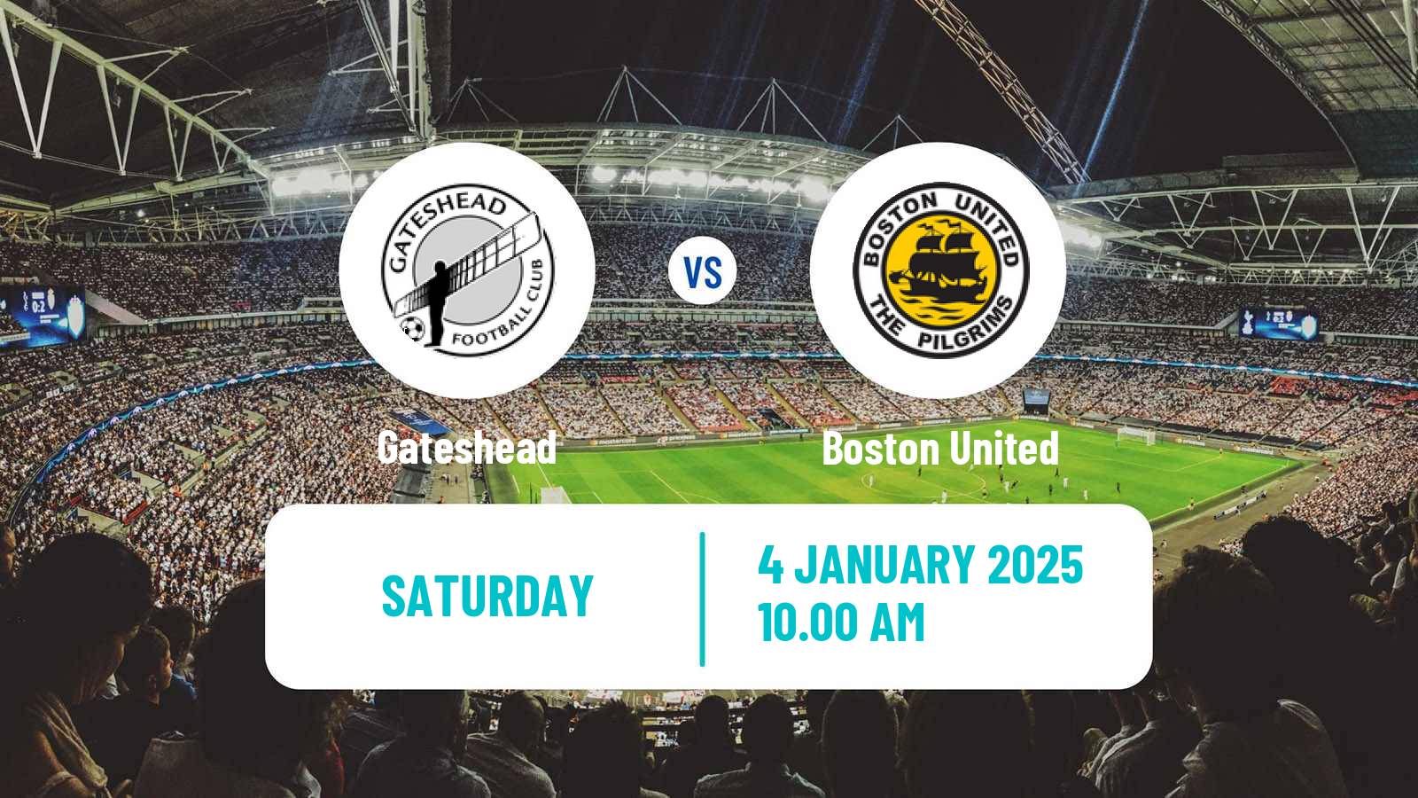 Soccer English FA Trophy Gateshead - Boston United