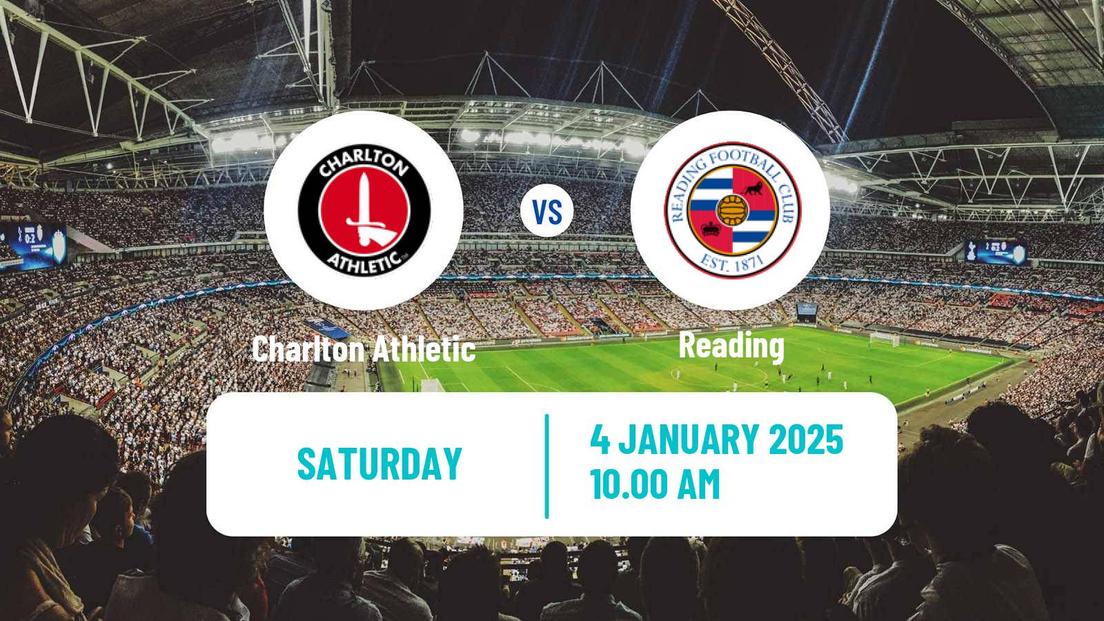 Soccer English League One Charlton Athletic - Reading