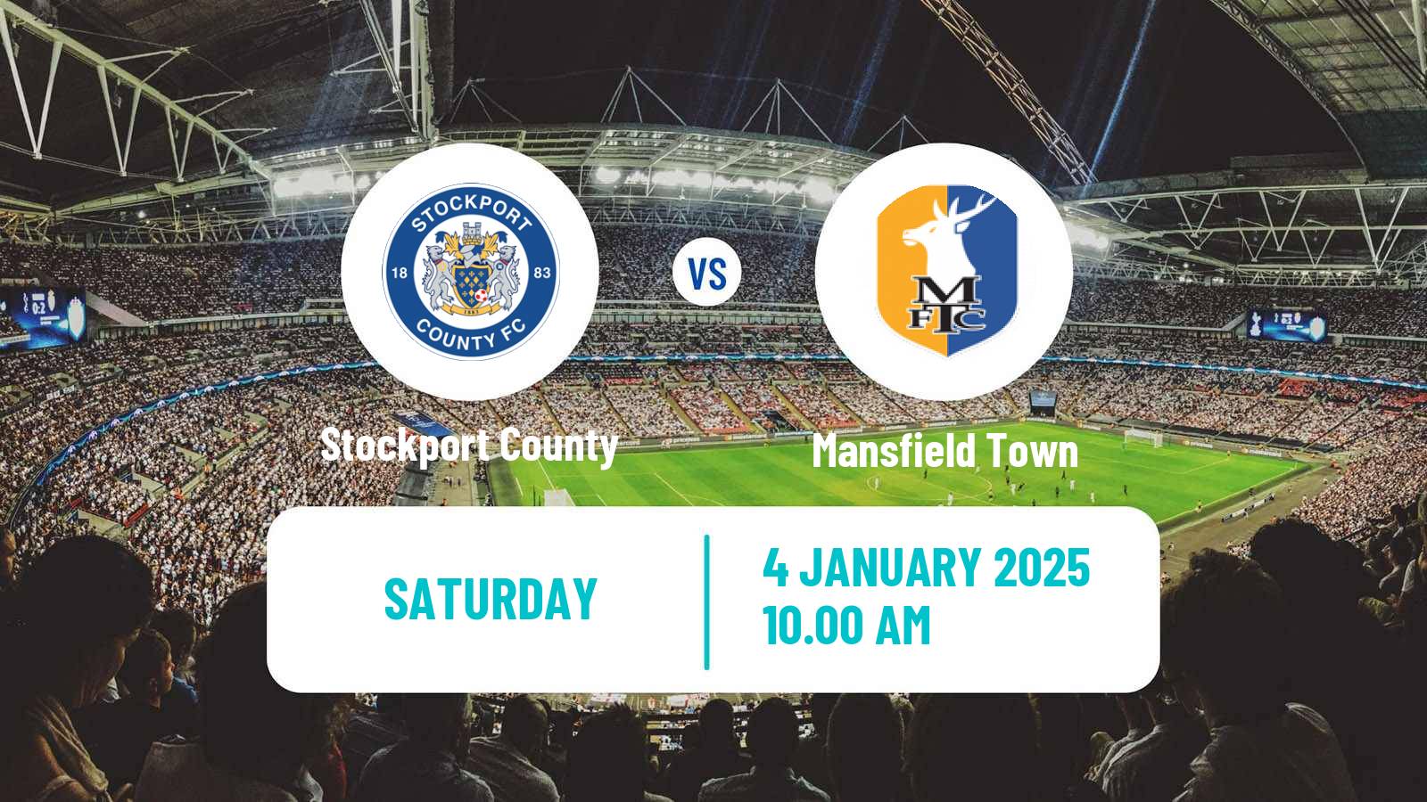 Soccer English League One Stockport County - Mansfield Town