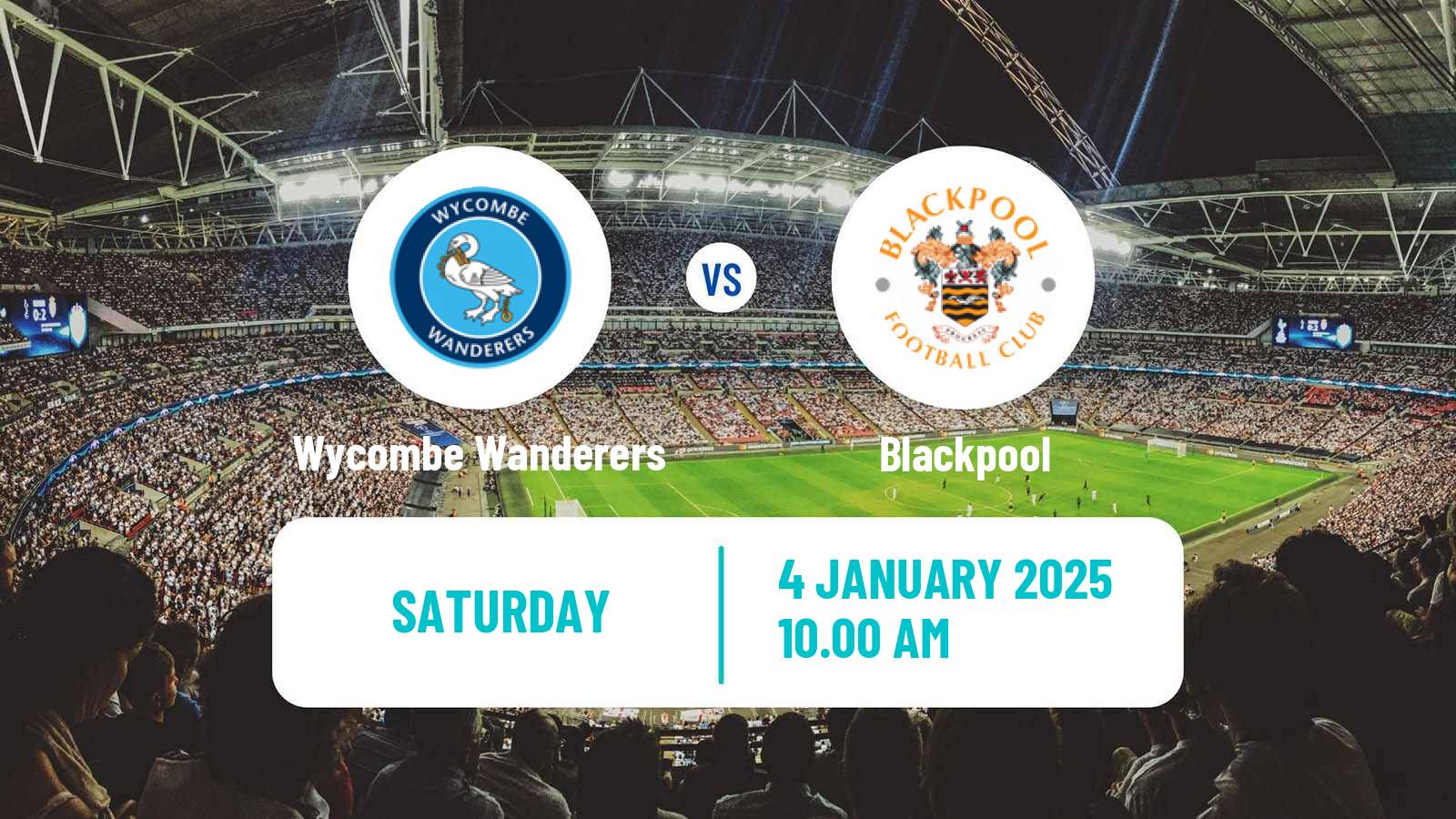 Soccer English League One Wycombe Wanderers - Blackpool