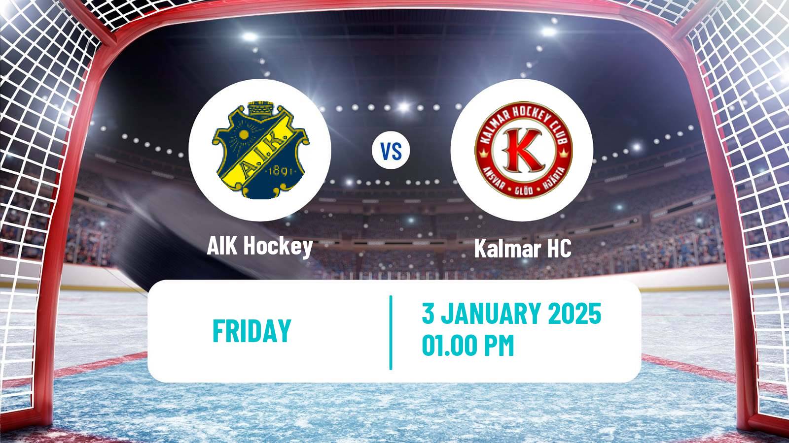 Hockey Swedish Hockey Allsvenskan AIK - Kalmar