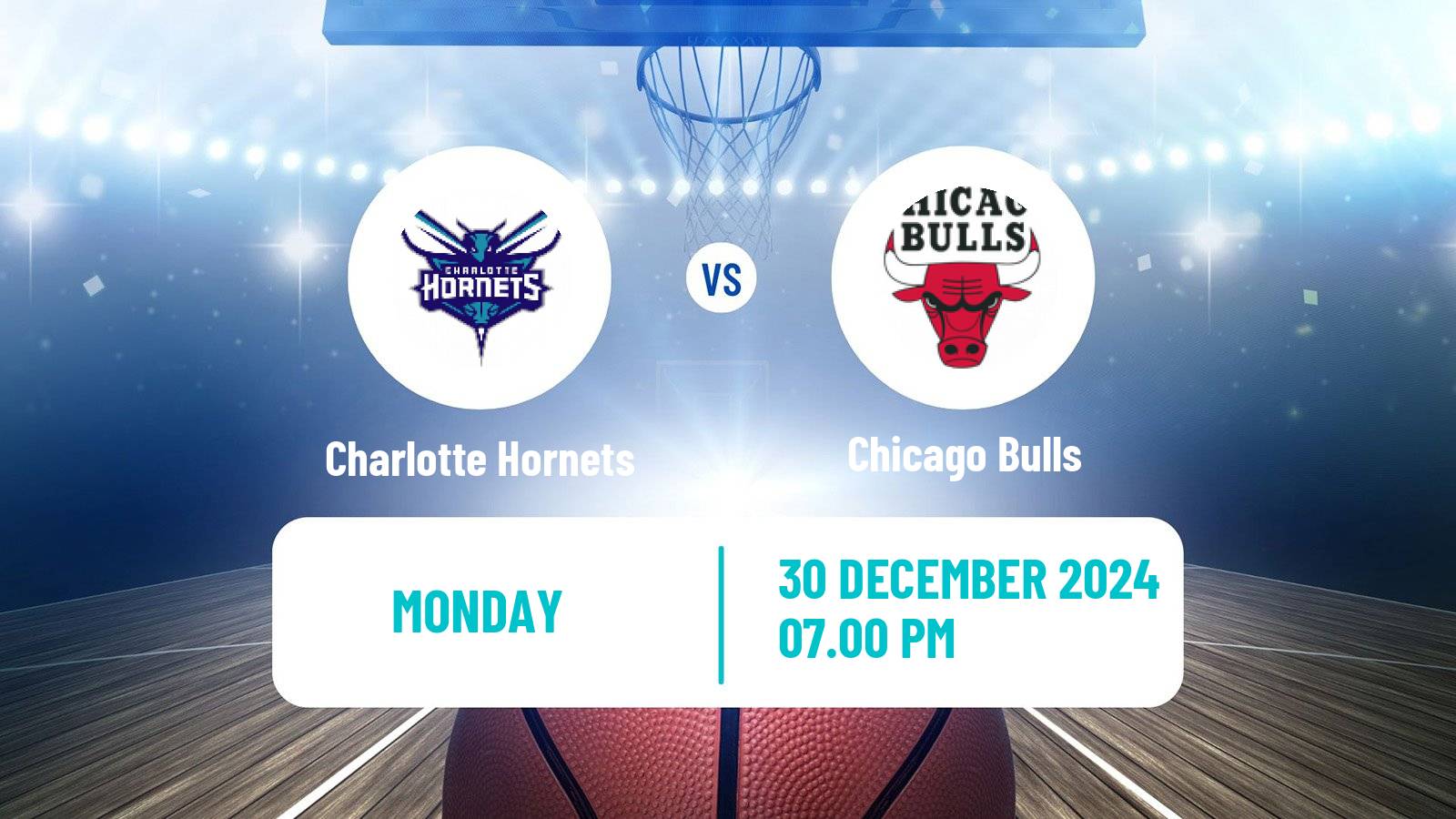 Basketball NBA Charlotte Hornets - Chicago Bulls