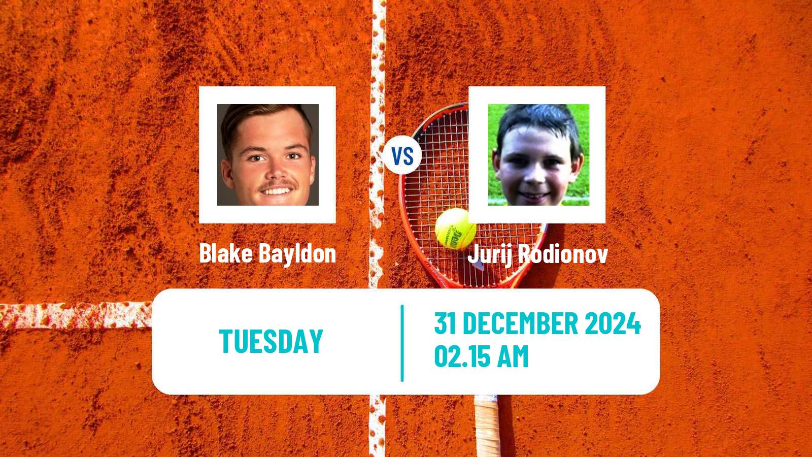 Tennis Noumea Challenger Men Blake Bayldon - Jurij Rodionov