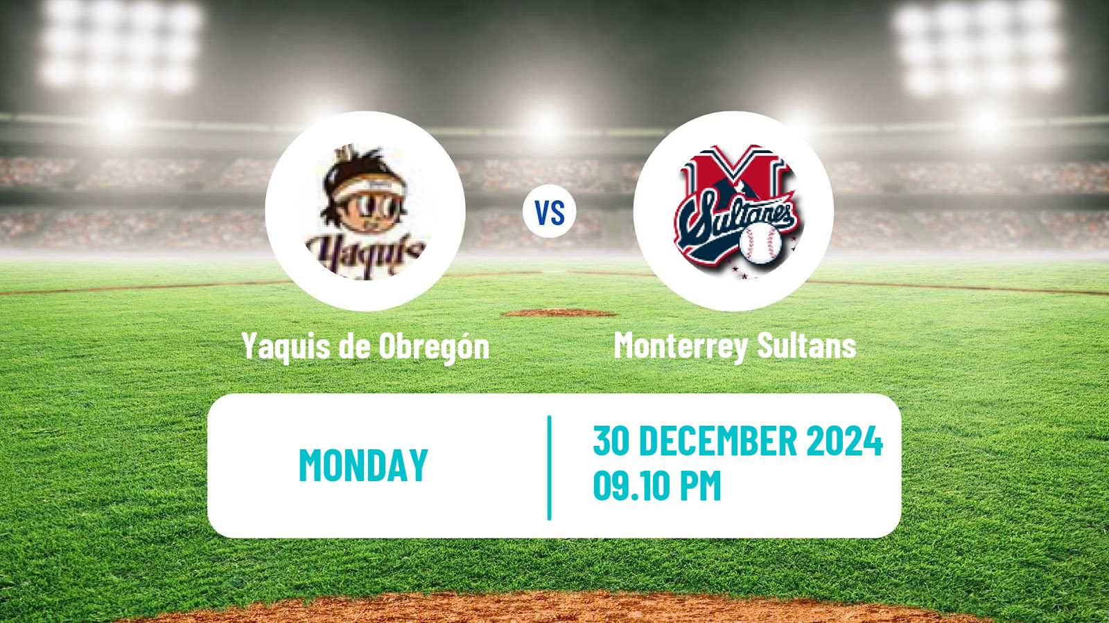 Baseball LMP Yaquis de Obregón - Monterrey Sultans