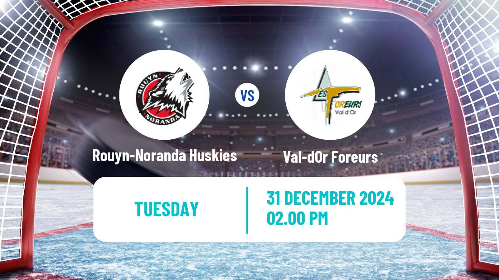 Hockey QMJHL Rouyn-Noranda Huskies - Val-dOr Foreurs