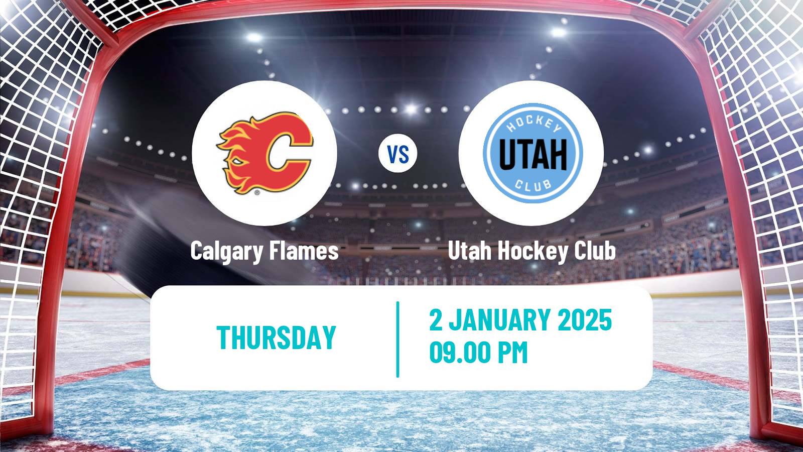 Hockey NHL Calgary Flames - Utah Hockey Club