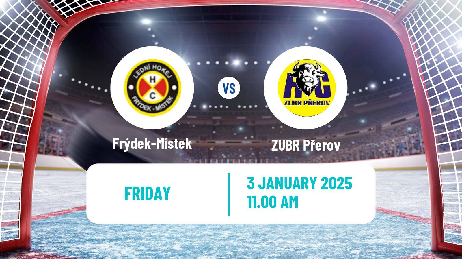 Hockey Czech Chance Liga Frýdek-Místek - ZUBR Přerov