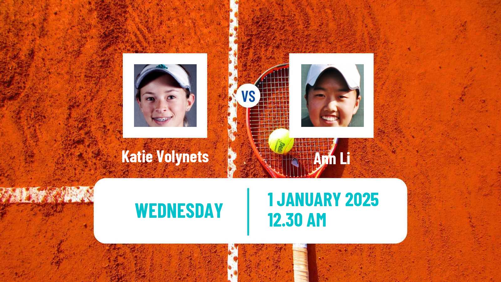 Tennis WTA Auckland Katie Volynets - Ann Li