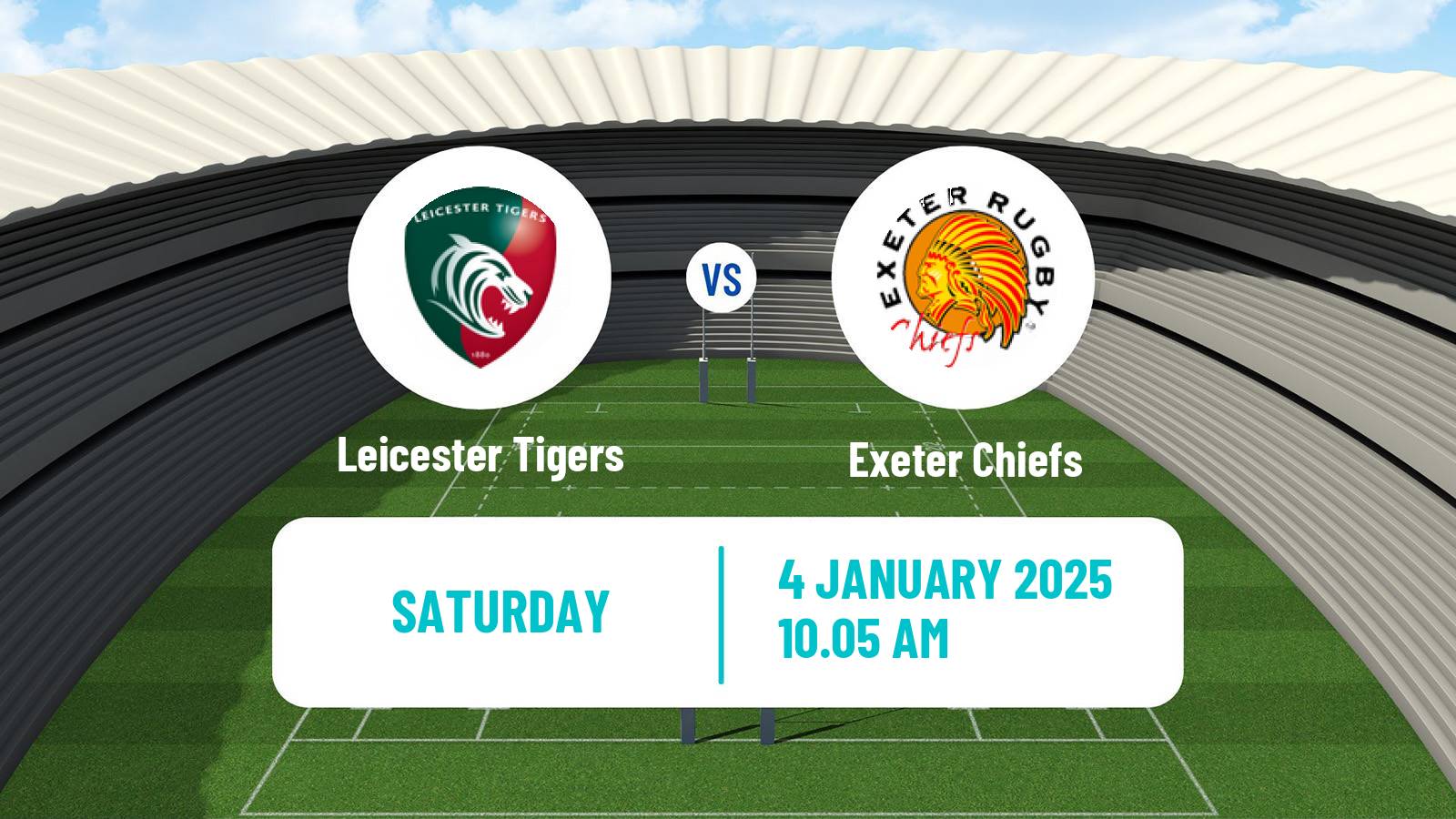 Rugby union English Premiership Rugby Leicester Tigers - Exeter Chiefs