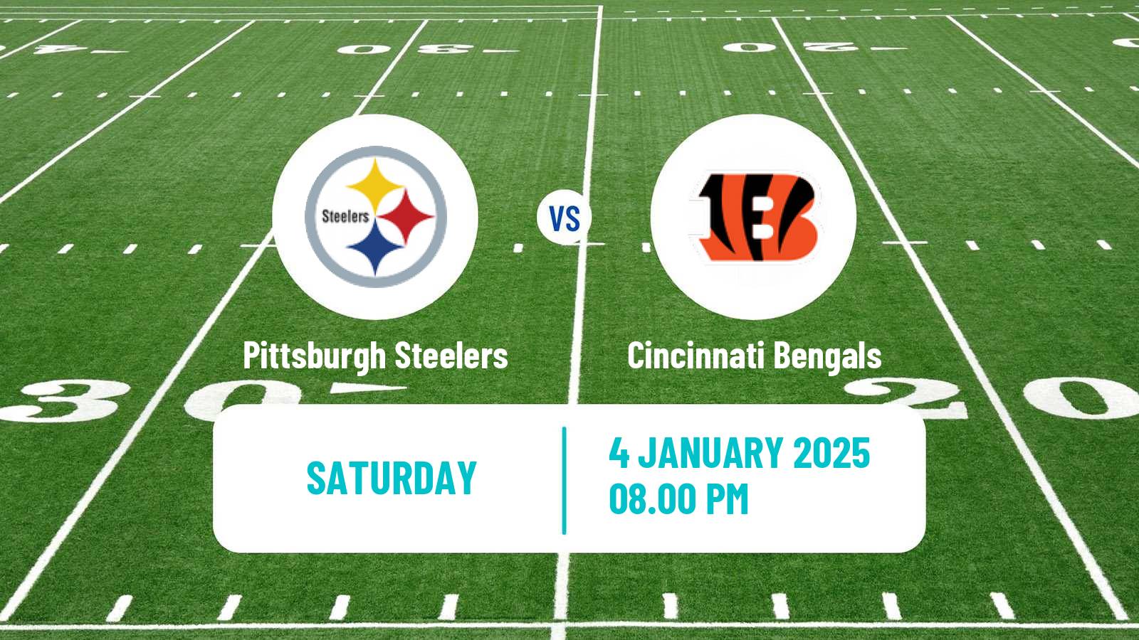 American football NFL Pittsburgh Steelers - Cincinnati Bengals