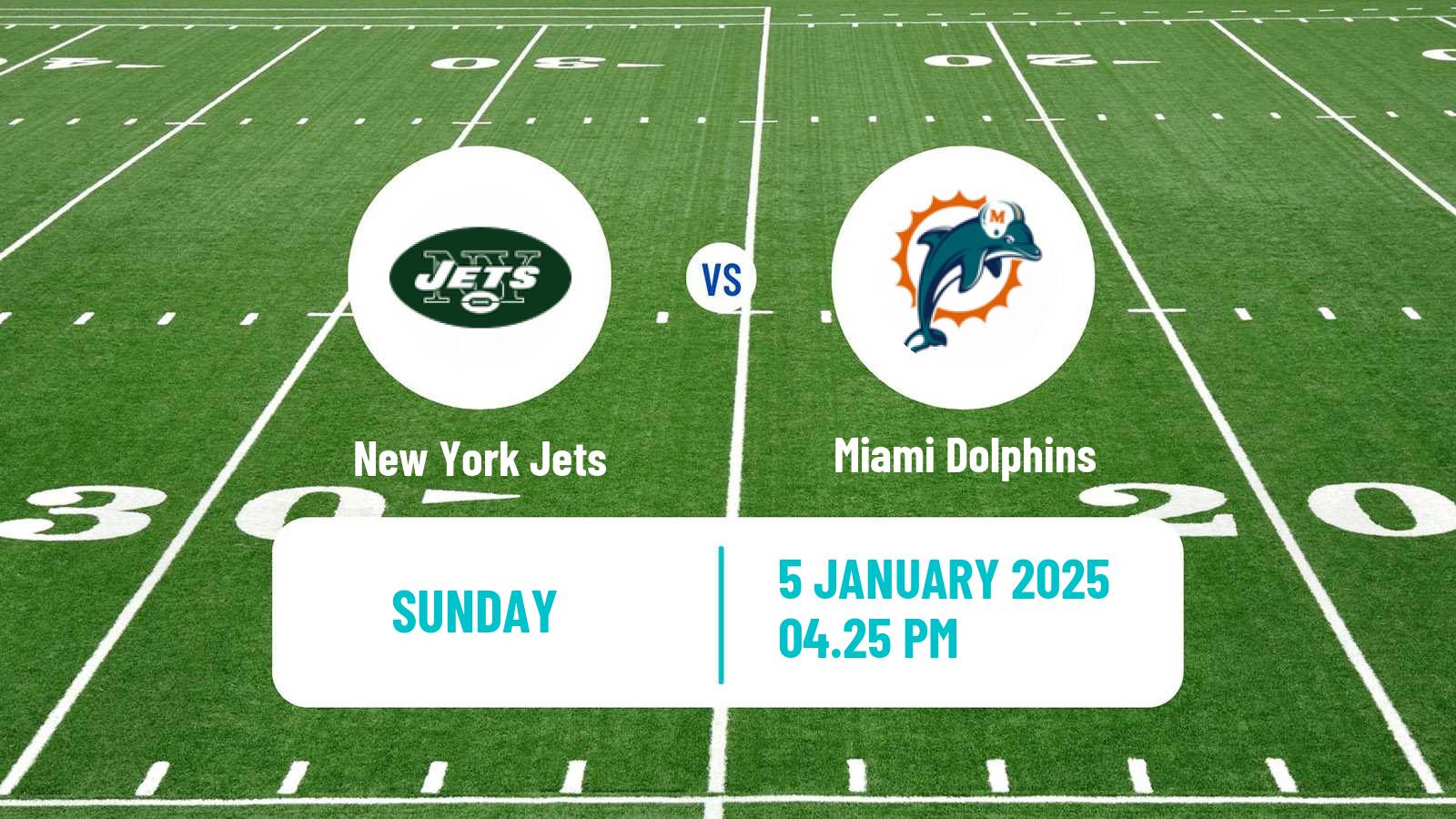 American football NFL New York Jets - Miami Dolphins