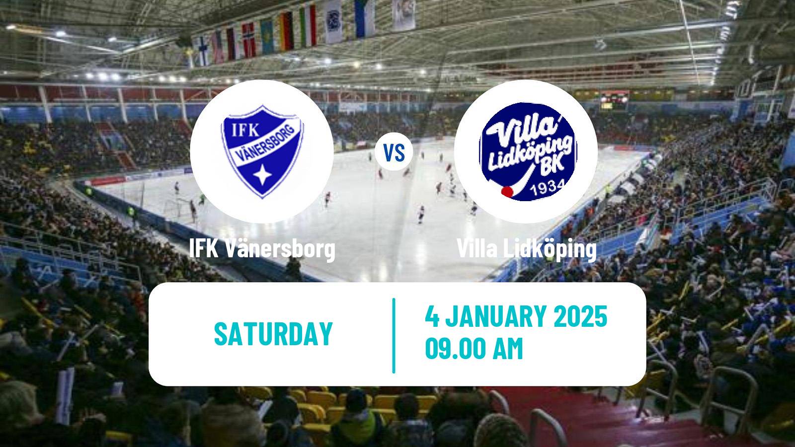 Bandy Swedish Elitserien Bandy IFK Vänersborg - Villa Lidköping