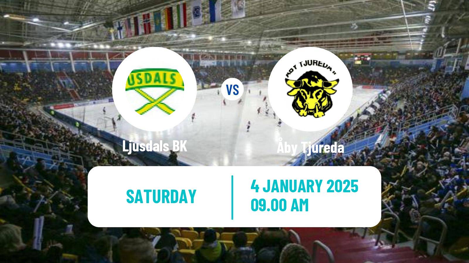 Bandy Swedish Elitserien Bandy Ljusdal - Åby Tjureda