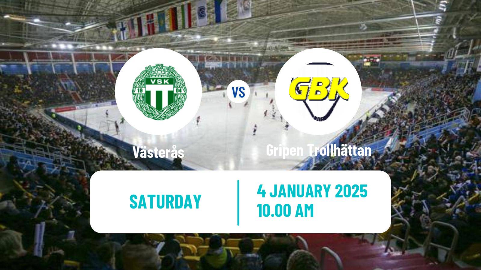 Bandy Swedish Elitserien Bandy Västerås - Gripen Trollhättan