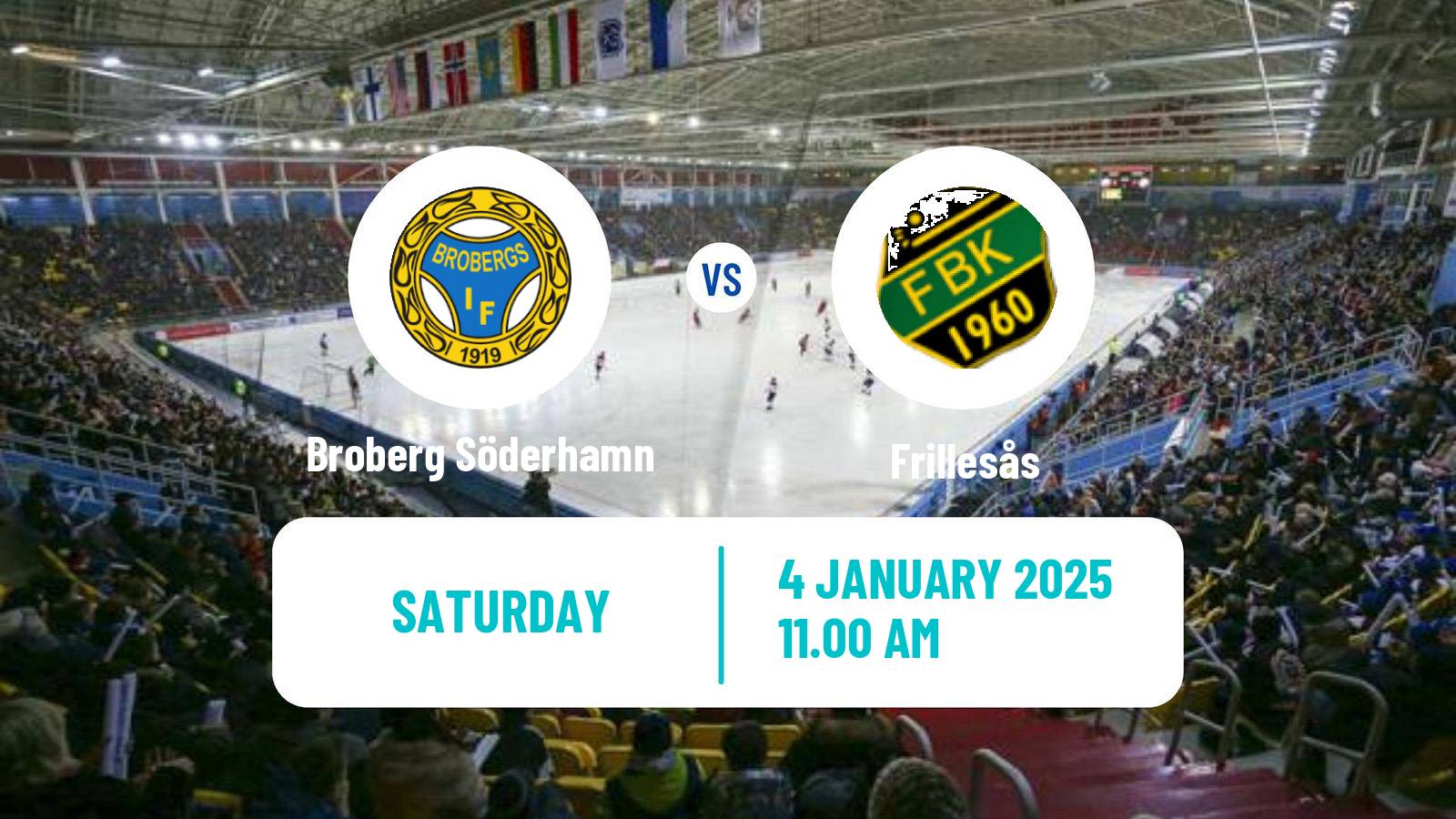 Bandy Swedish Elitserien Bandy Broberg Söderhamn - Frillesås