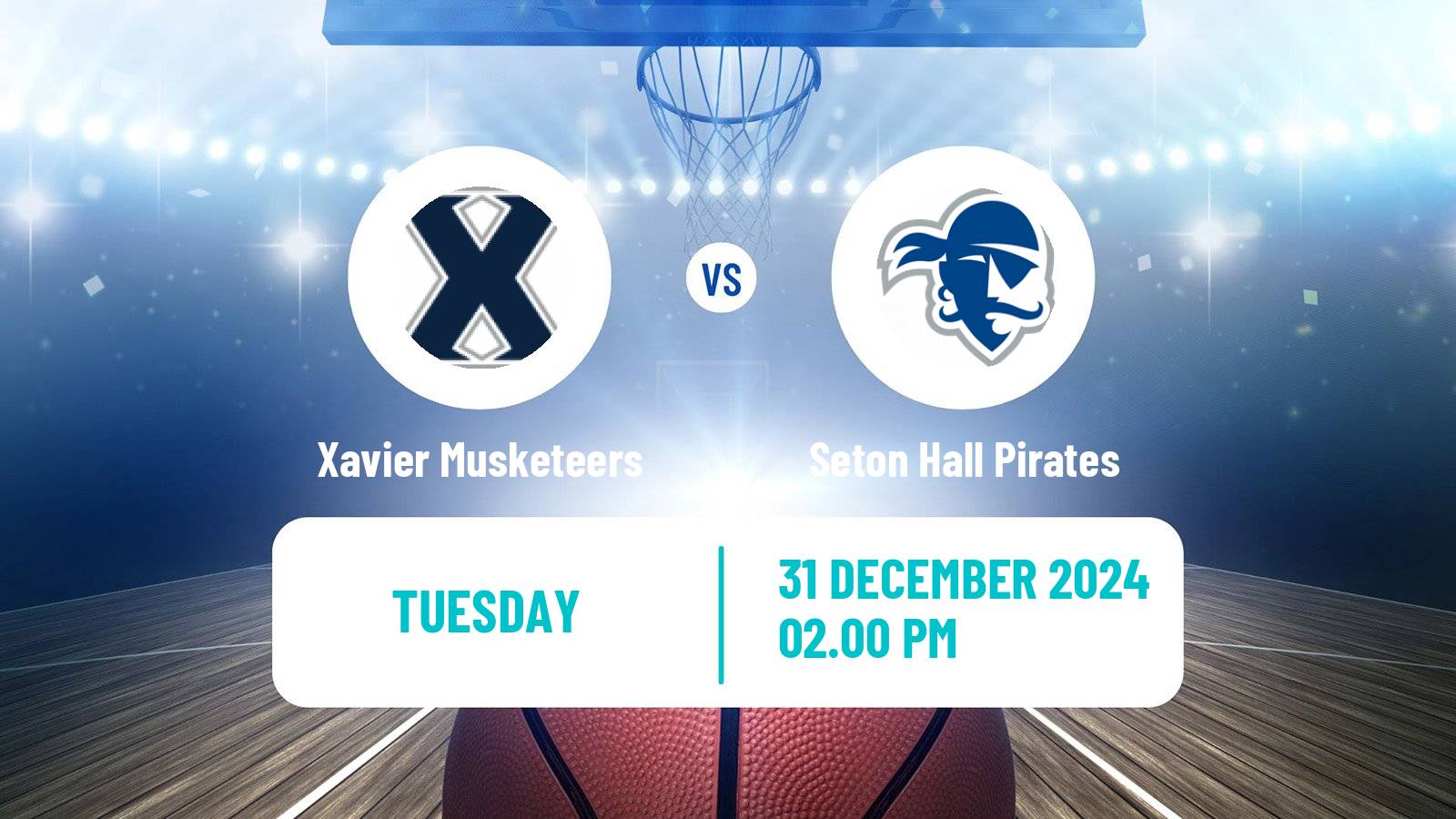 Basketball NCAA College Basketball Xavier Musketeers - Seton Hall Pirates