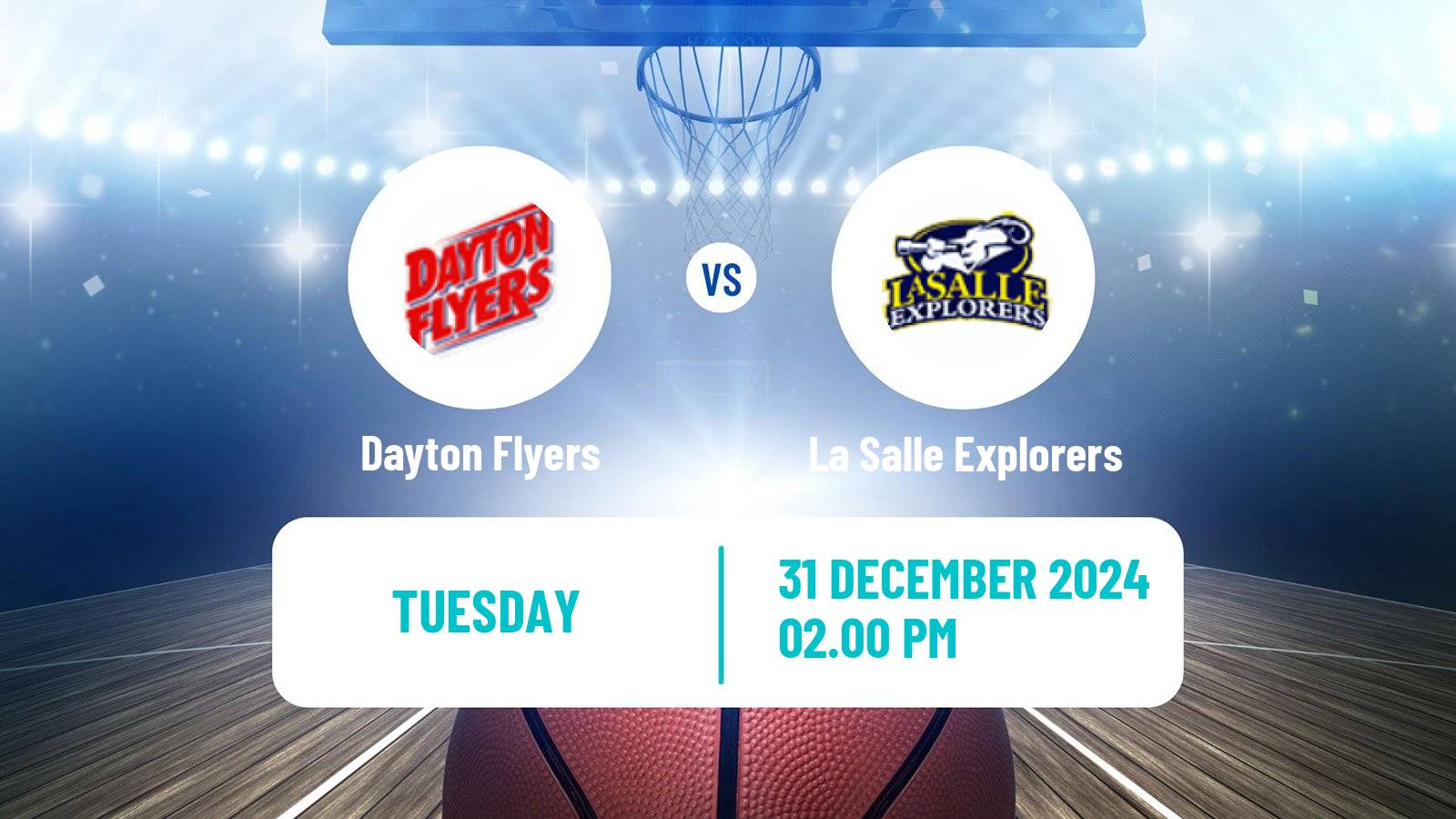 Basketball NCAA College Basketball Dayton Flyers - La Salle Explorers