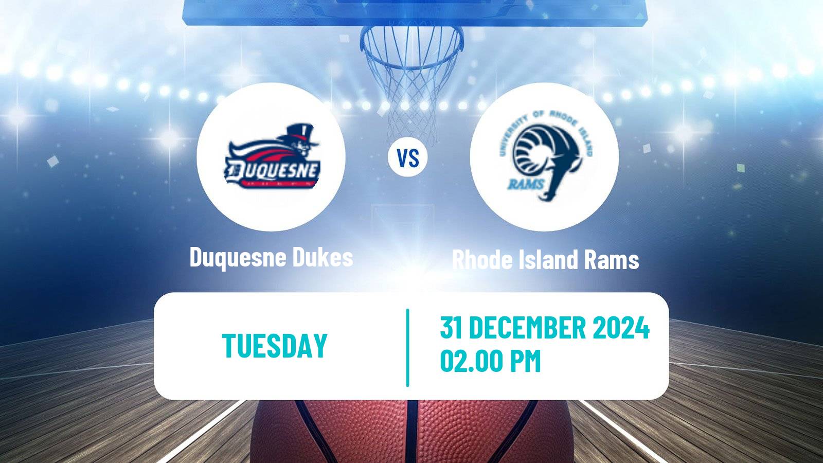 Basketball NCAA College Basketball Duquesne Dukes - Rhode Island Rams