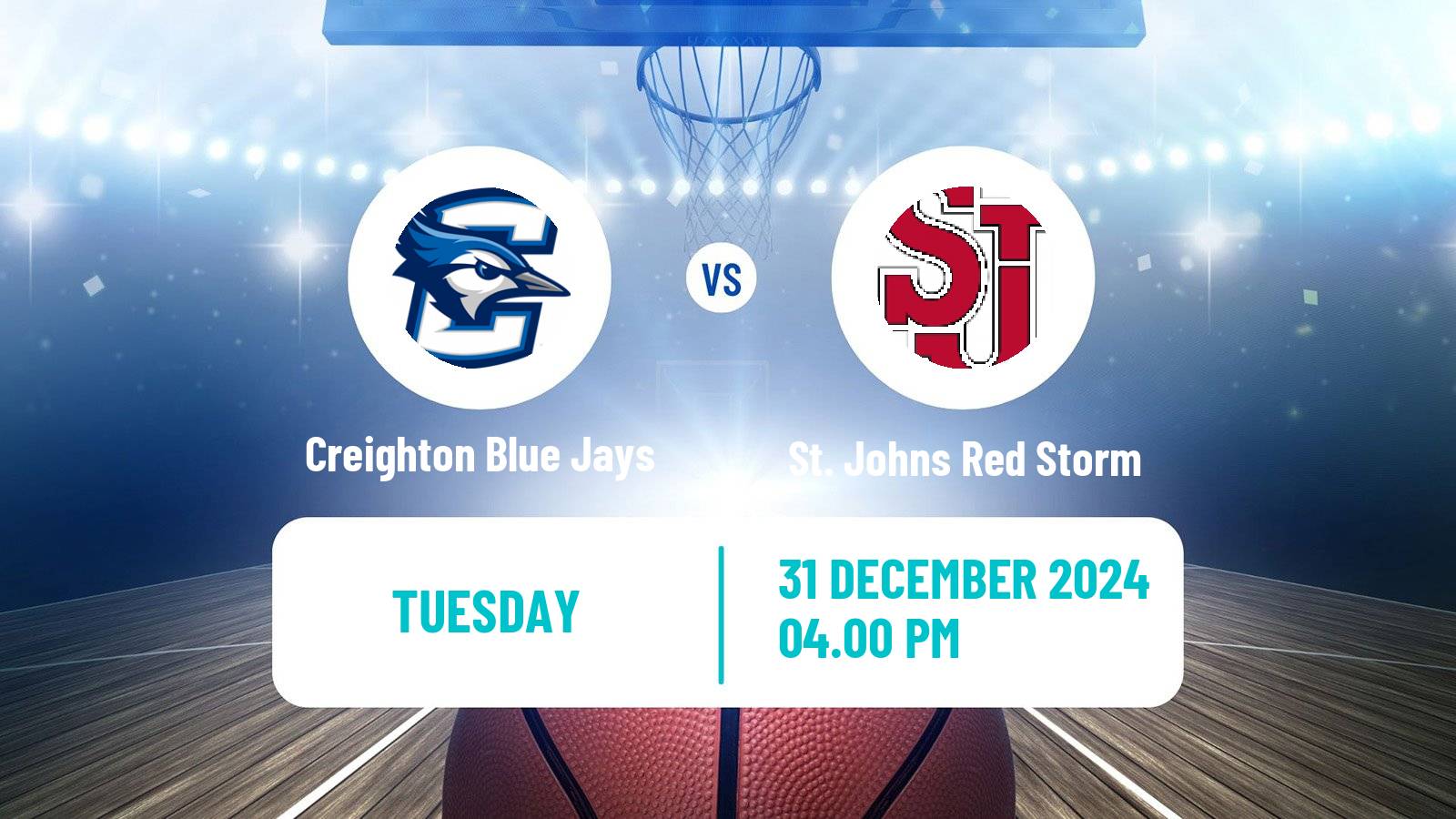 Basketball NCAA College Basketball Creighton Blue Jays - St. Johns Red Storm