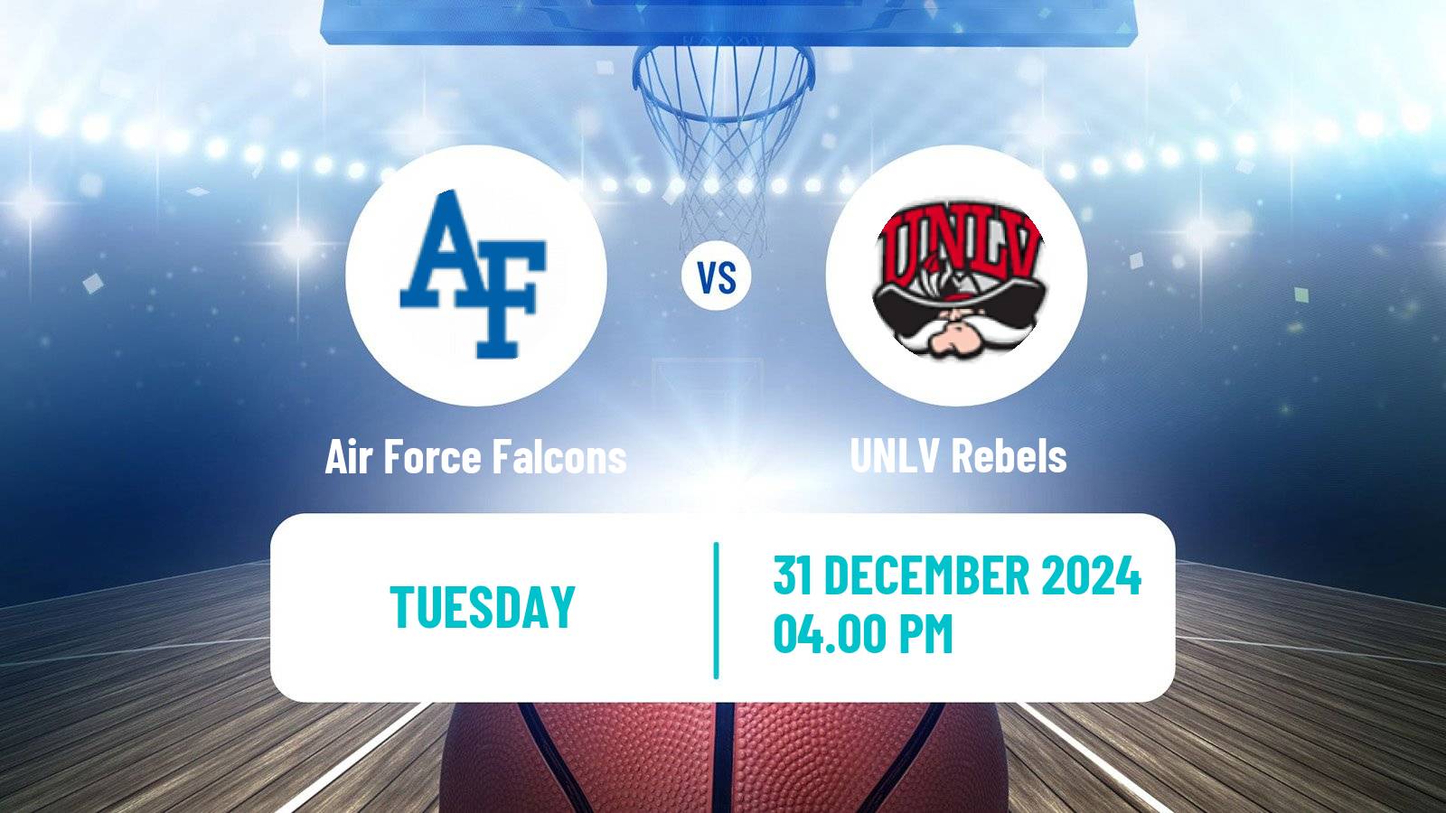 Basketball NCAA College Basketball Air Force Falcons - UNLV Rebels