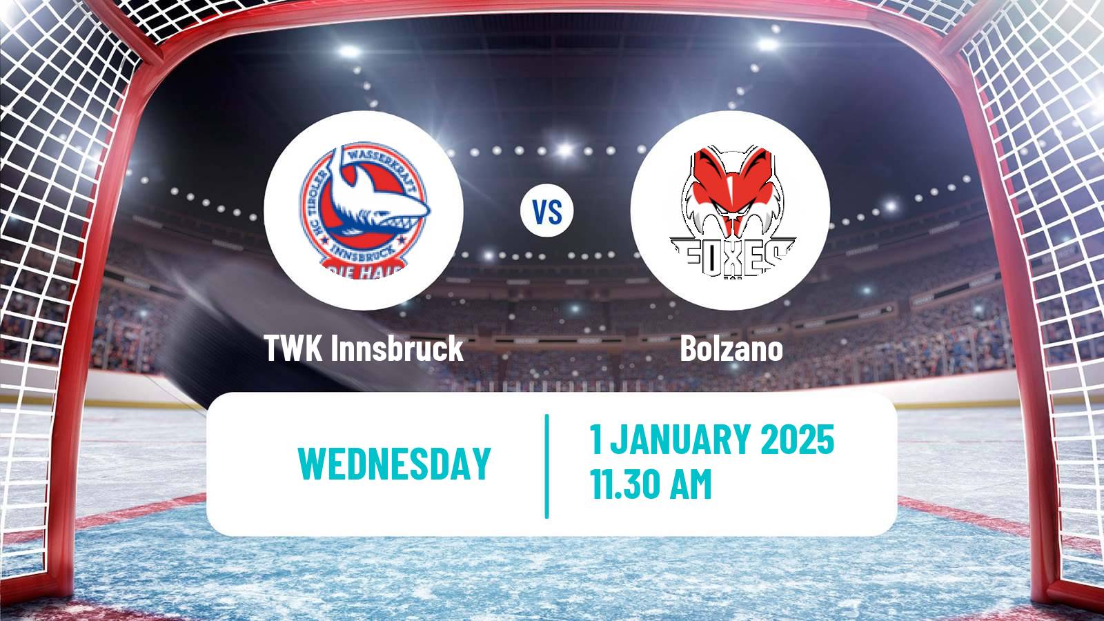 Hockey Austrian Ice Hockey League TWK Innsbruck - Bolzano