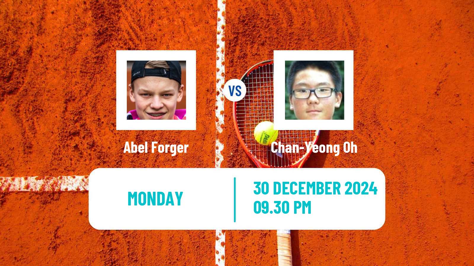 Tennis ITF M25 Bali 3 Men Abel Forger - Chan-Yeong Oh