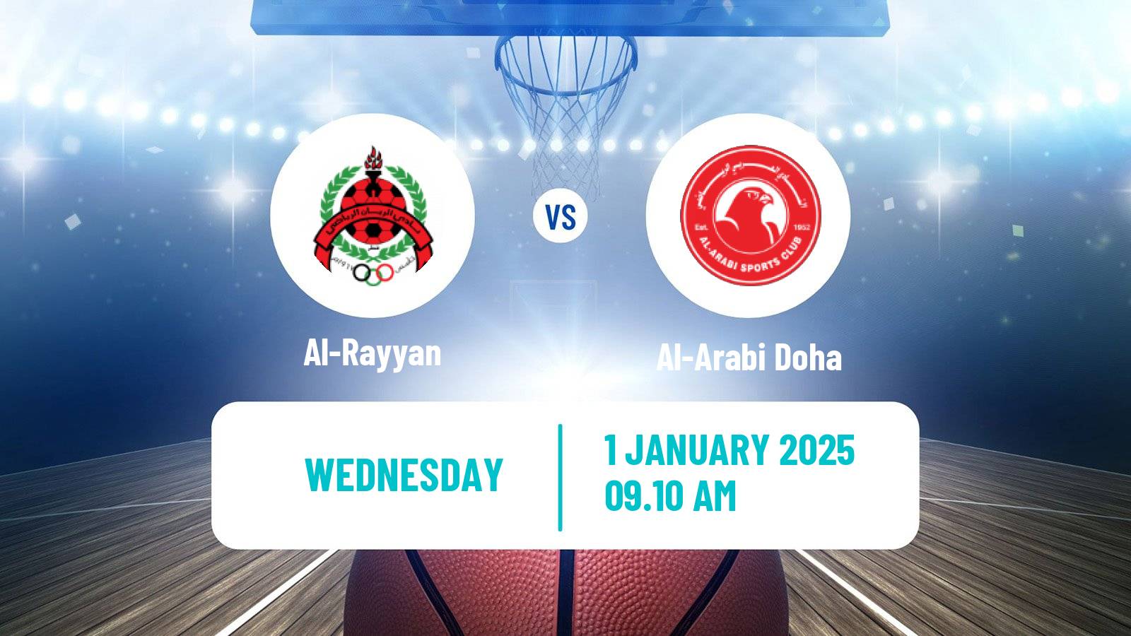 Basketball Qatar Basketball League Al-Rayyan - Al-Arabi Doha