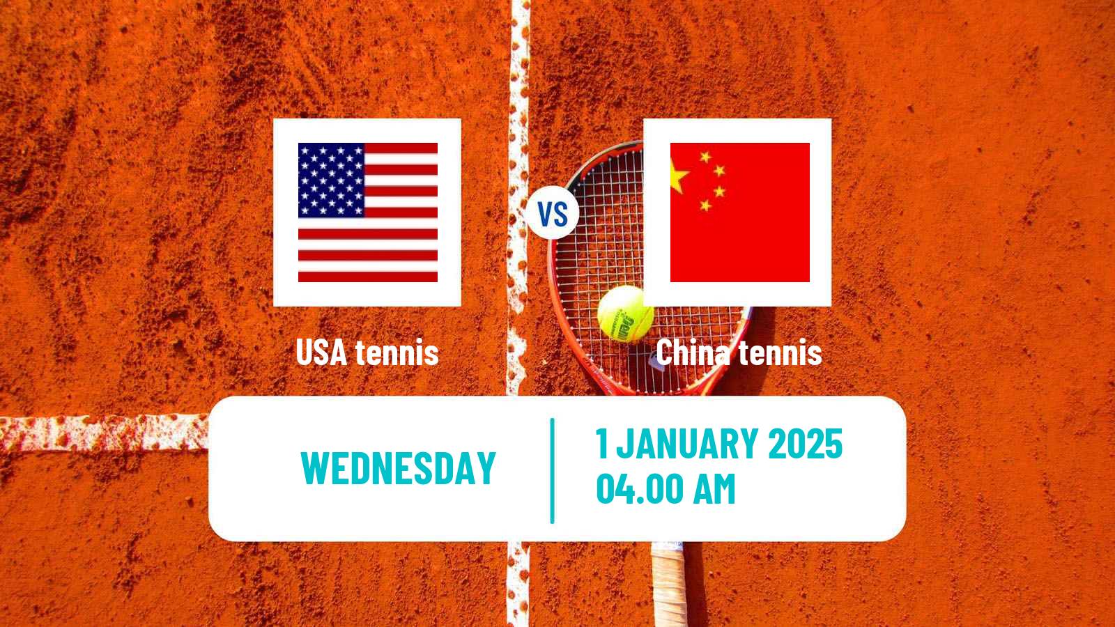 Tennis United Cup Teams Mix Tennis USA - China