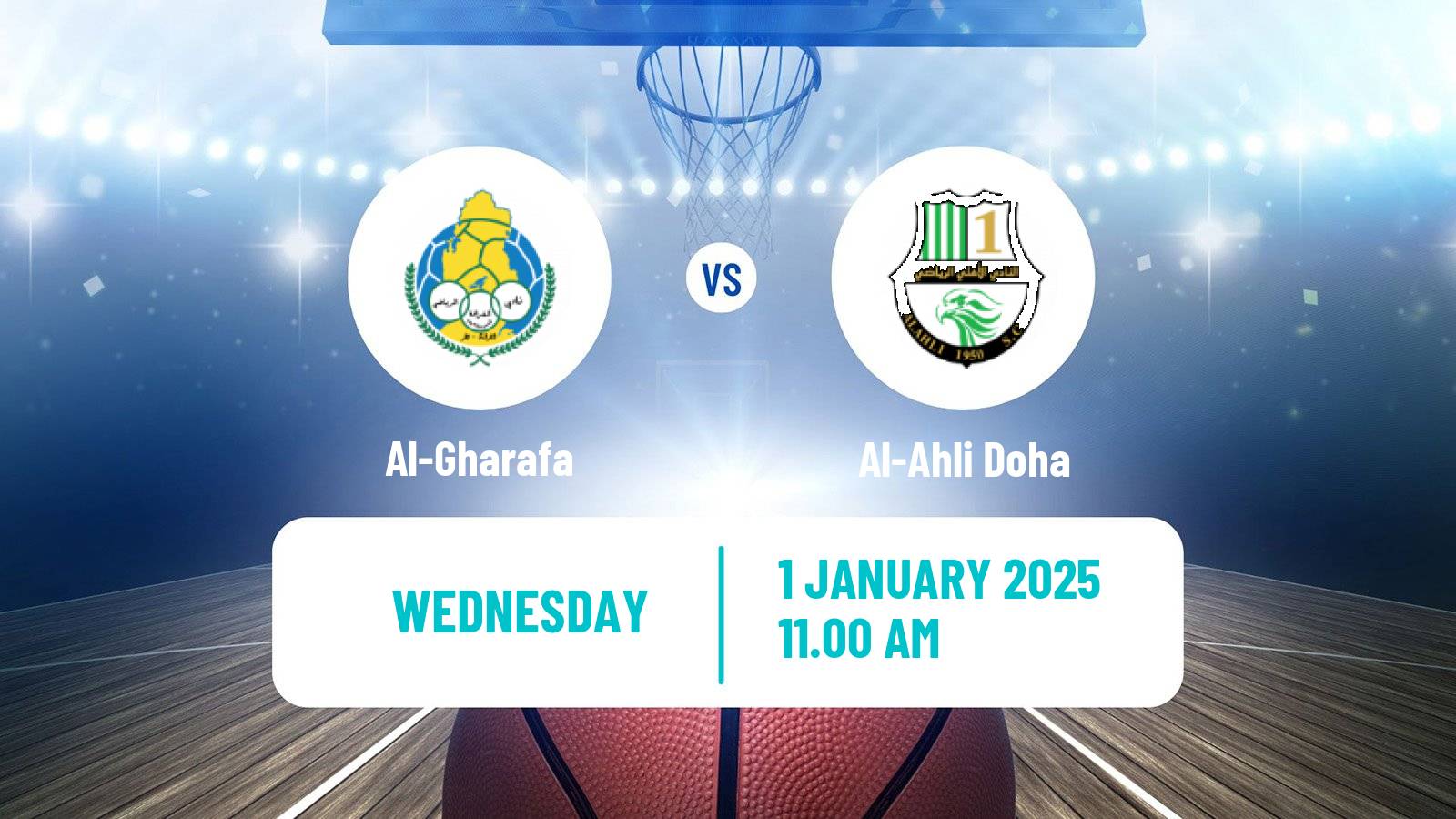 Basketball Qatar Basketball League Al-Gharafa - Al-Ahli Doha