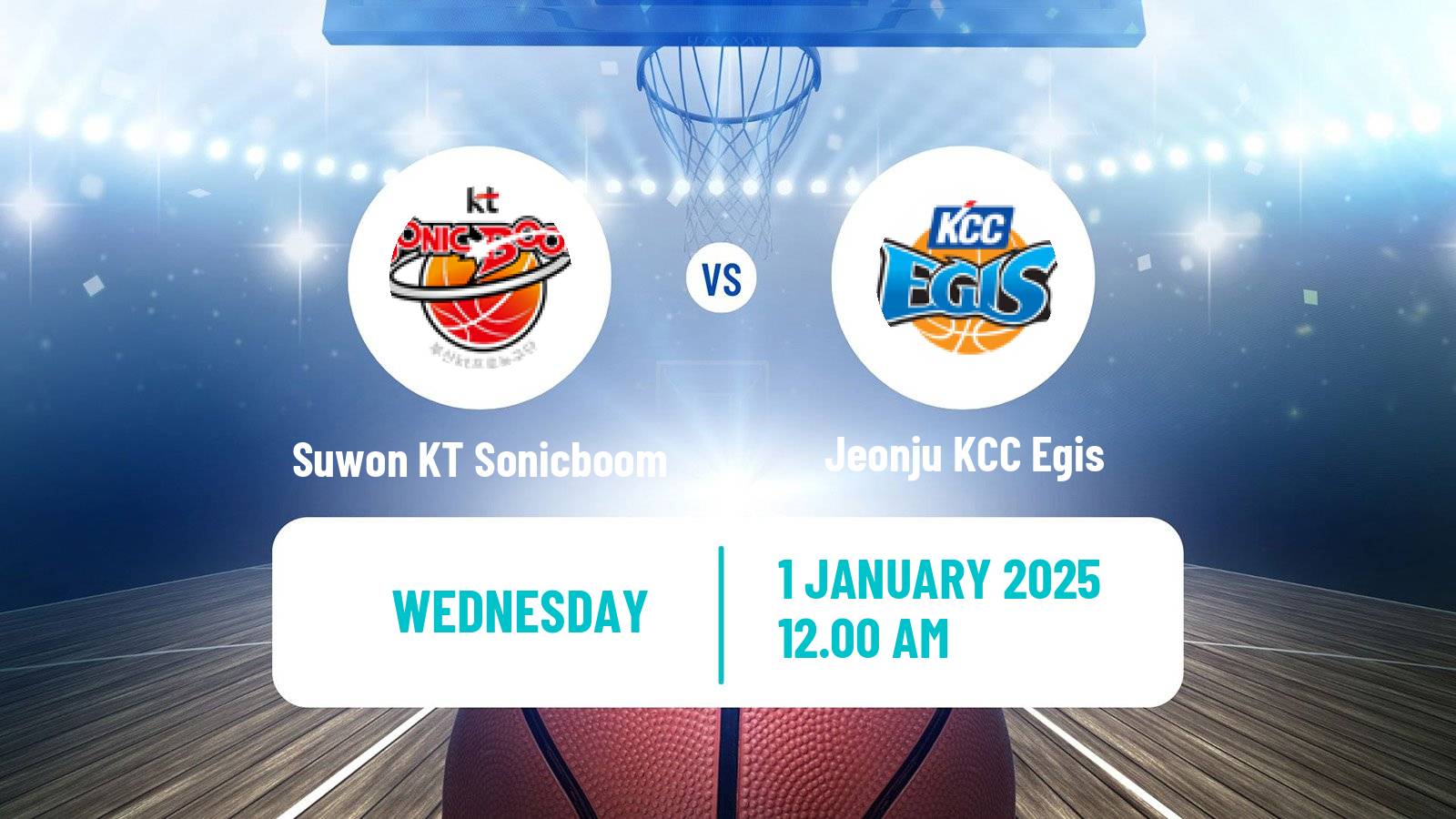 Basketball KBL Suwon KT Sonicboom - Jeonju KCC Egis