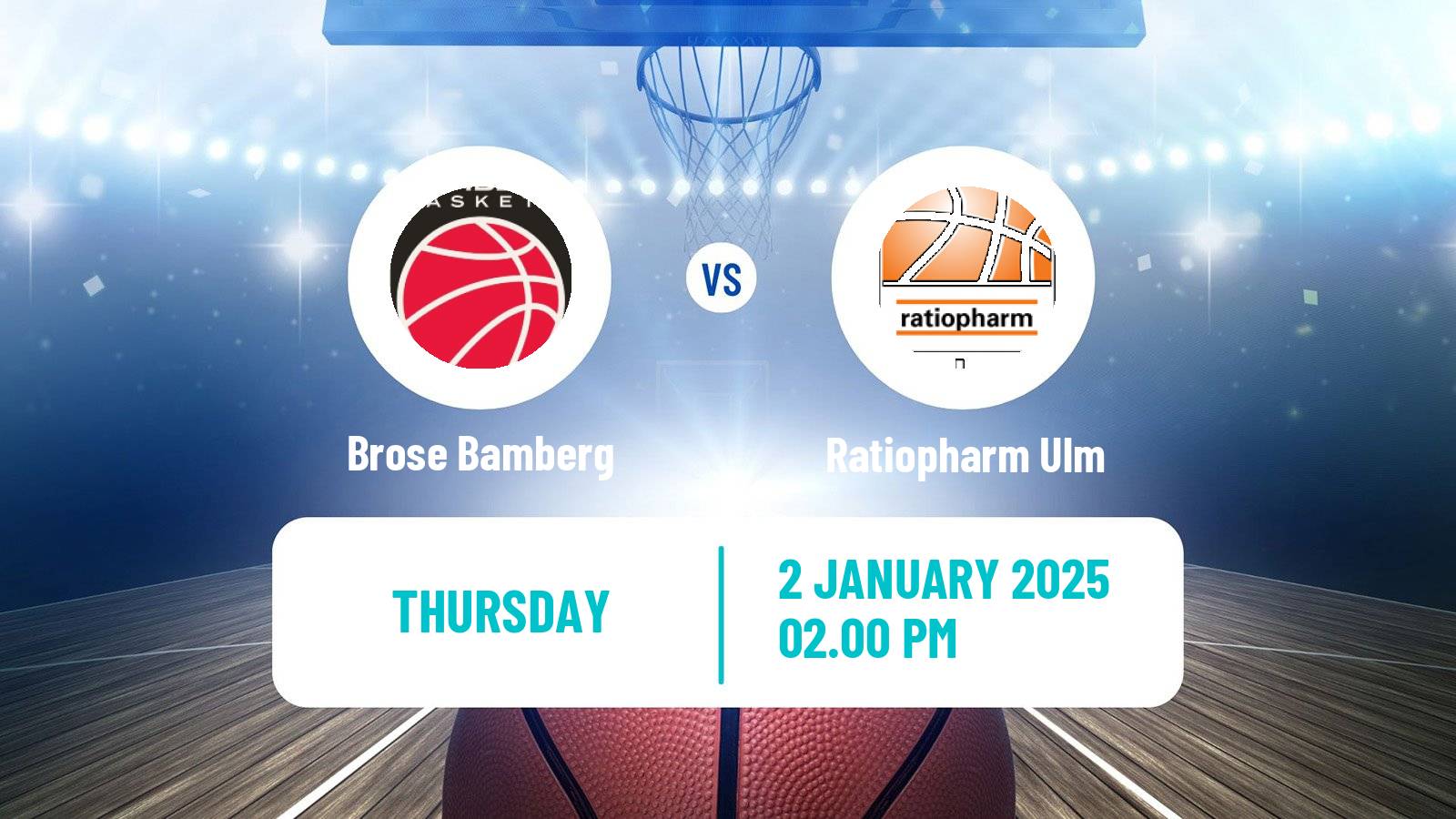 Basketball German BBL Brose Bamberg - Ratiopharm Ulm