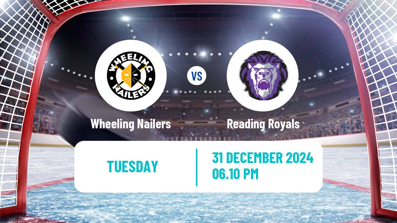 Hockey ECHL Wheeling Nailers - Reading Royals