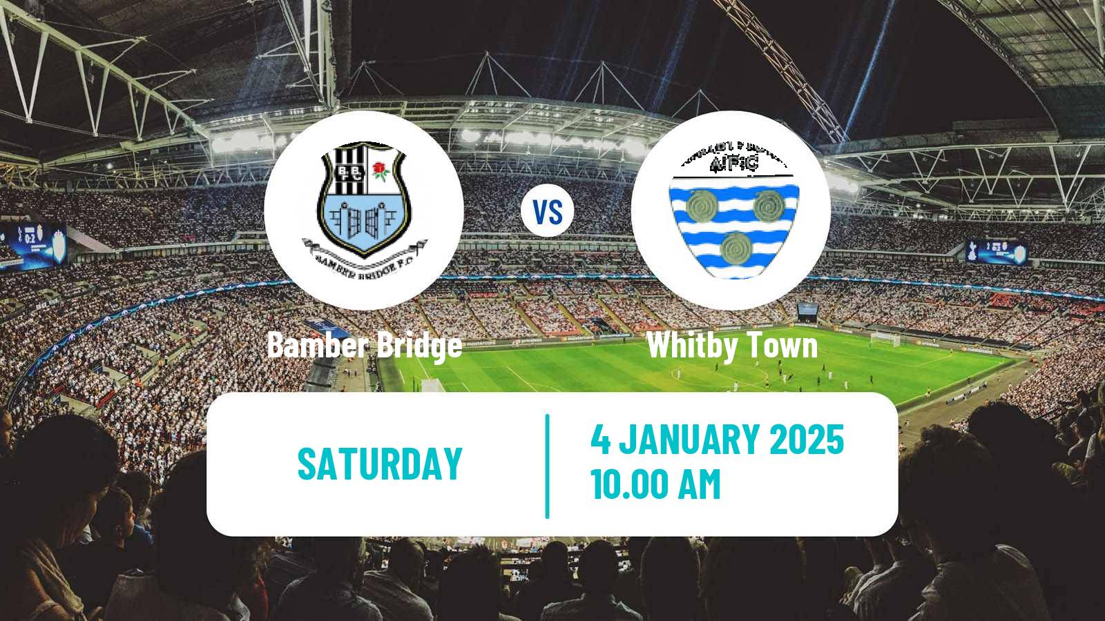 Soccer English NPL Premier Division Bamber Bridge - Whitby Town