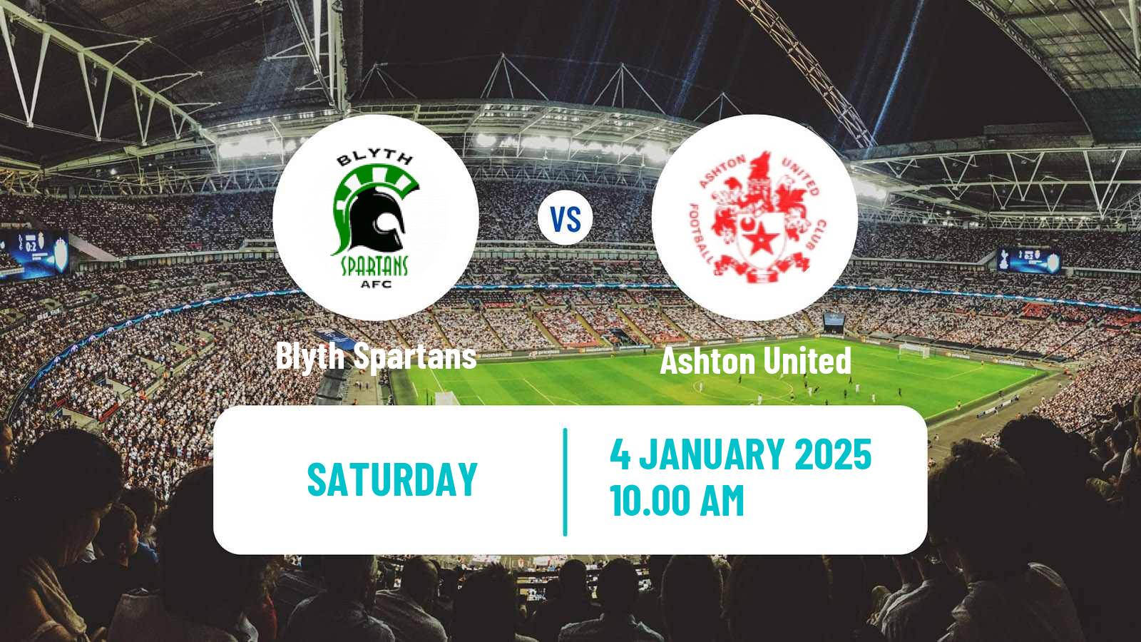 Soccer English NPL Premier Division Blyth Spartans - Ashton United