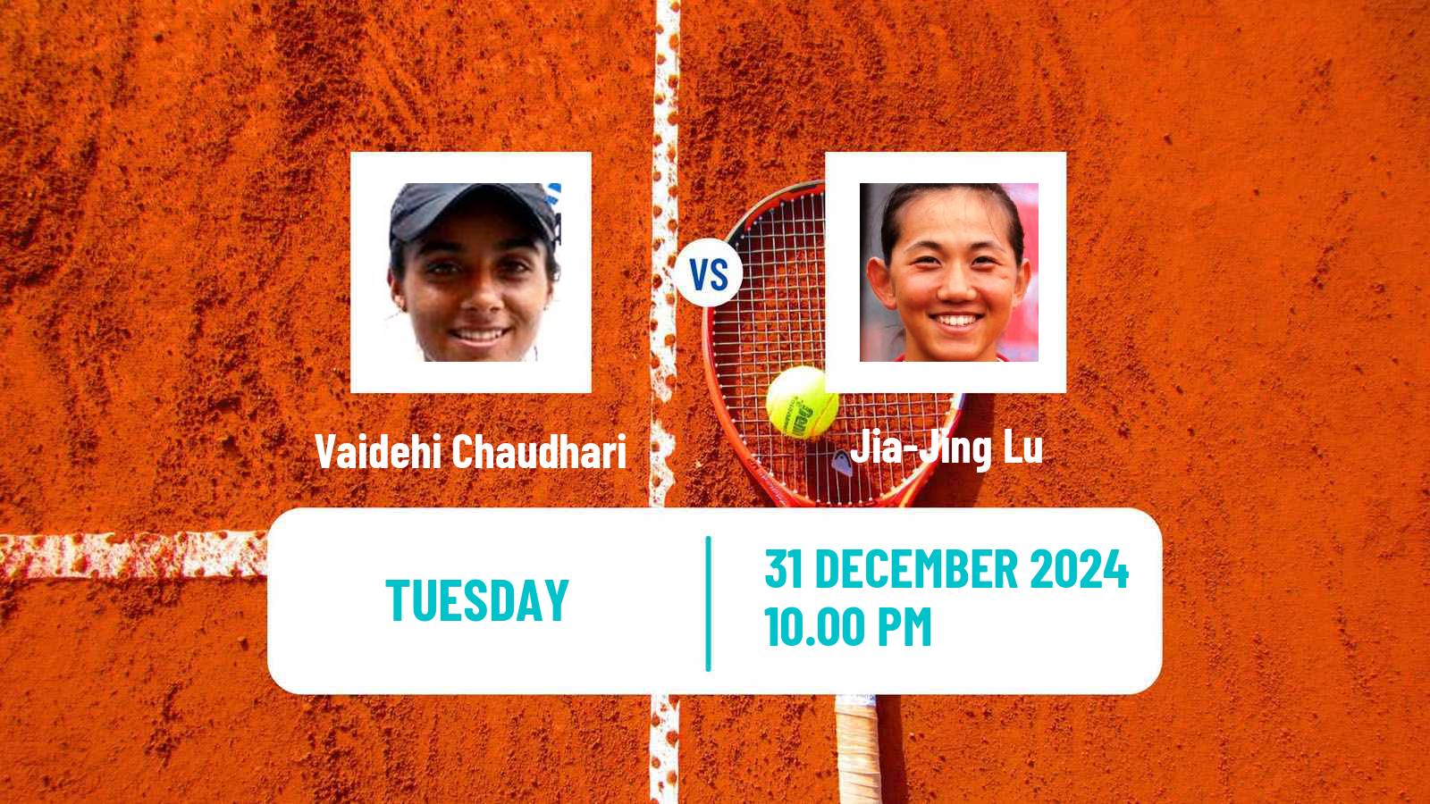 Tennis ITF W75 Nonthaburi Women Vaidehi Chaudhari - Jia-Jing Lu