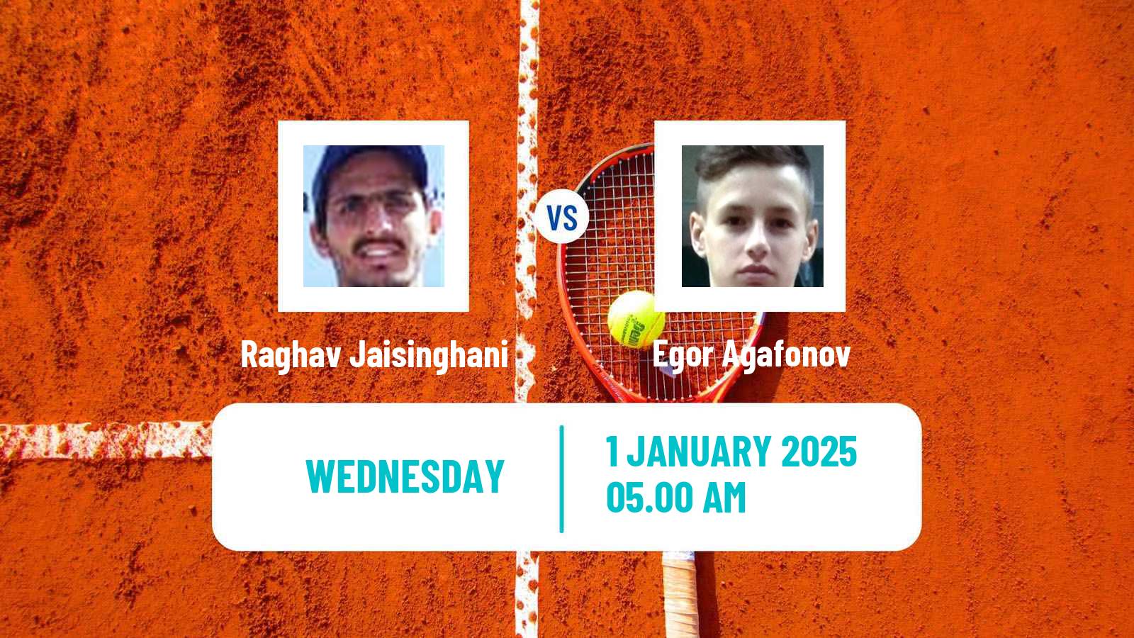 Tennis ITF M25 Indore Men Raghav Jaisinghani - Egor Agafonov