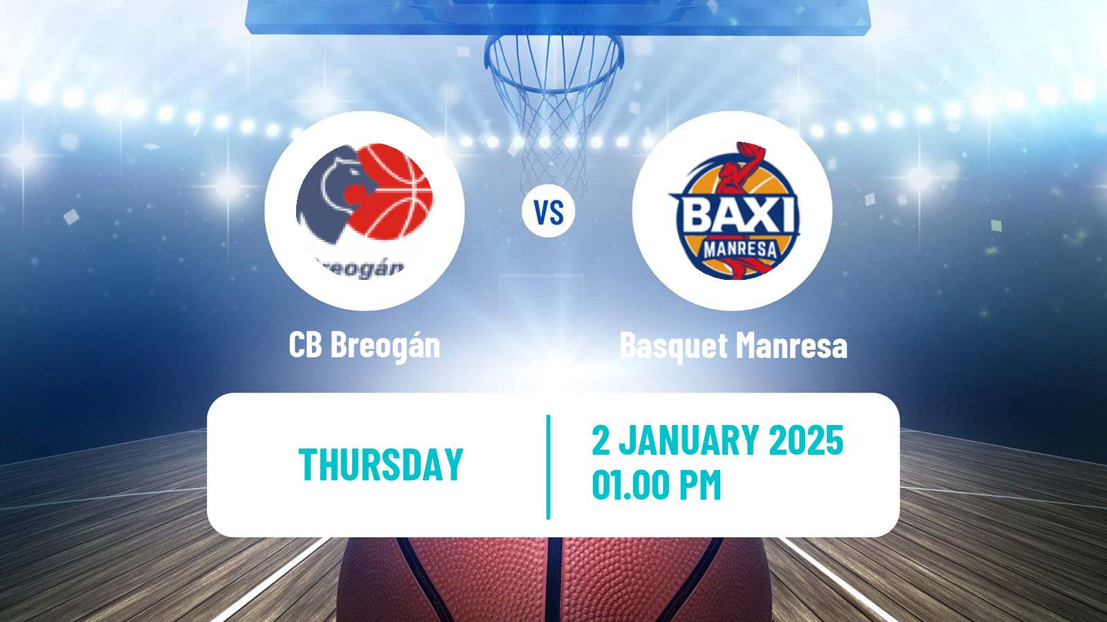 Basketball Spanish ACB League CB Breogán - Basquet Manresa