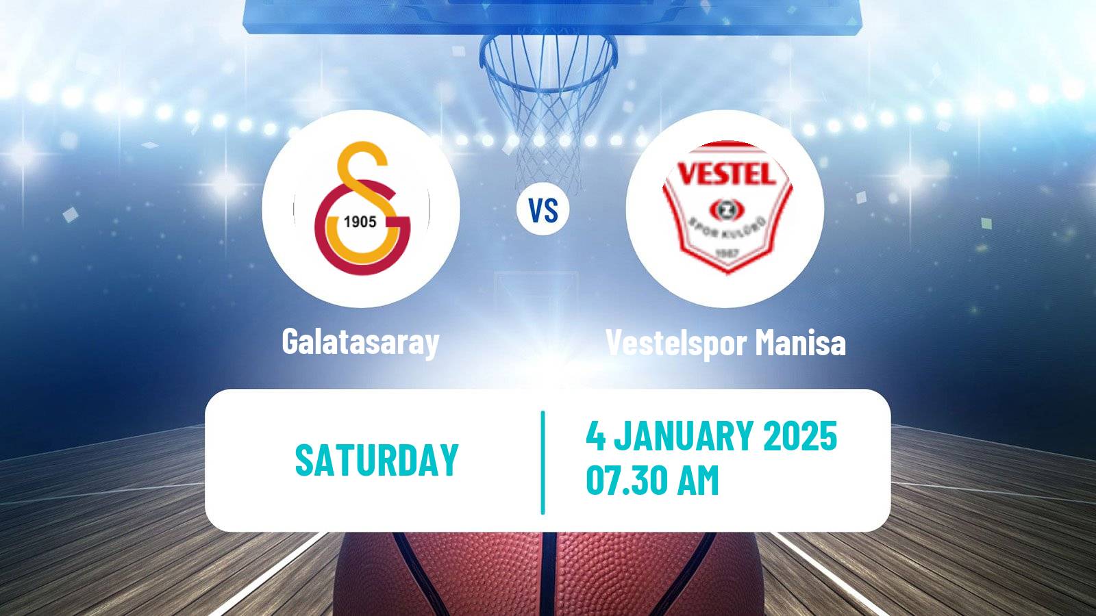 Basketball Turkish Basketball Super Ligi Galatasaray - Vestelspor Manisa