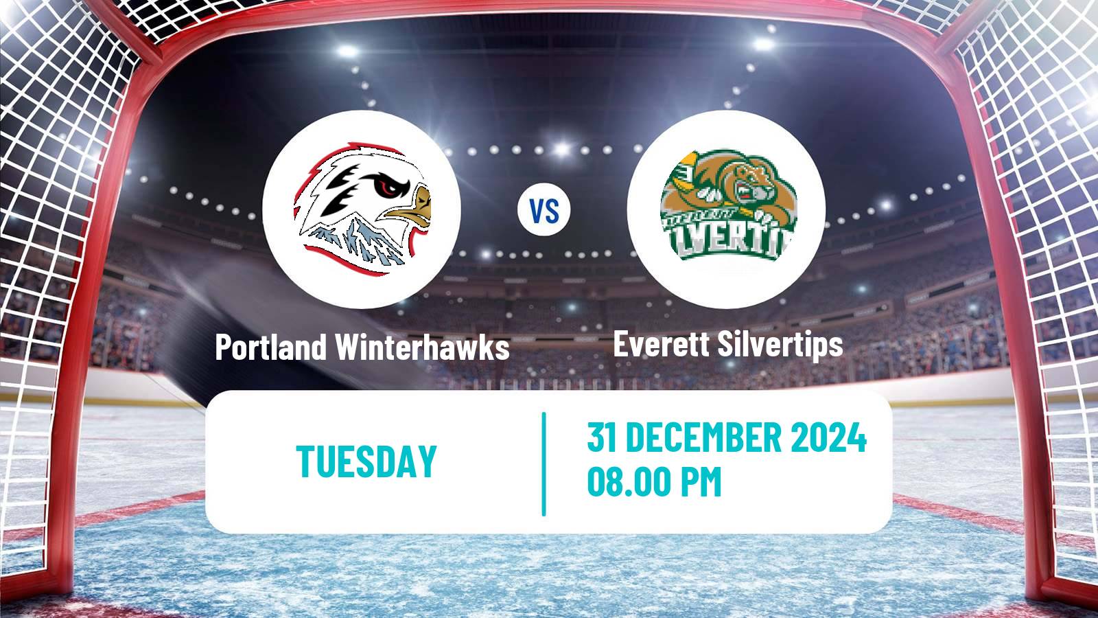 Hockey WHL Portland Winterhawks - Everett Silvertips