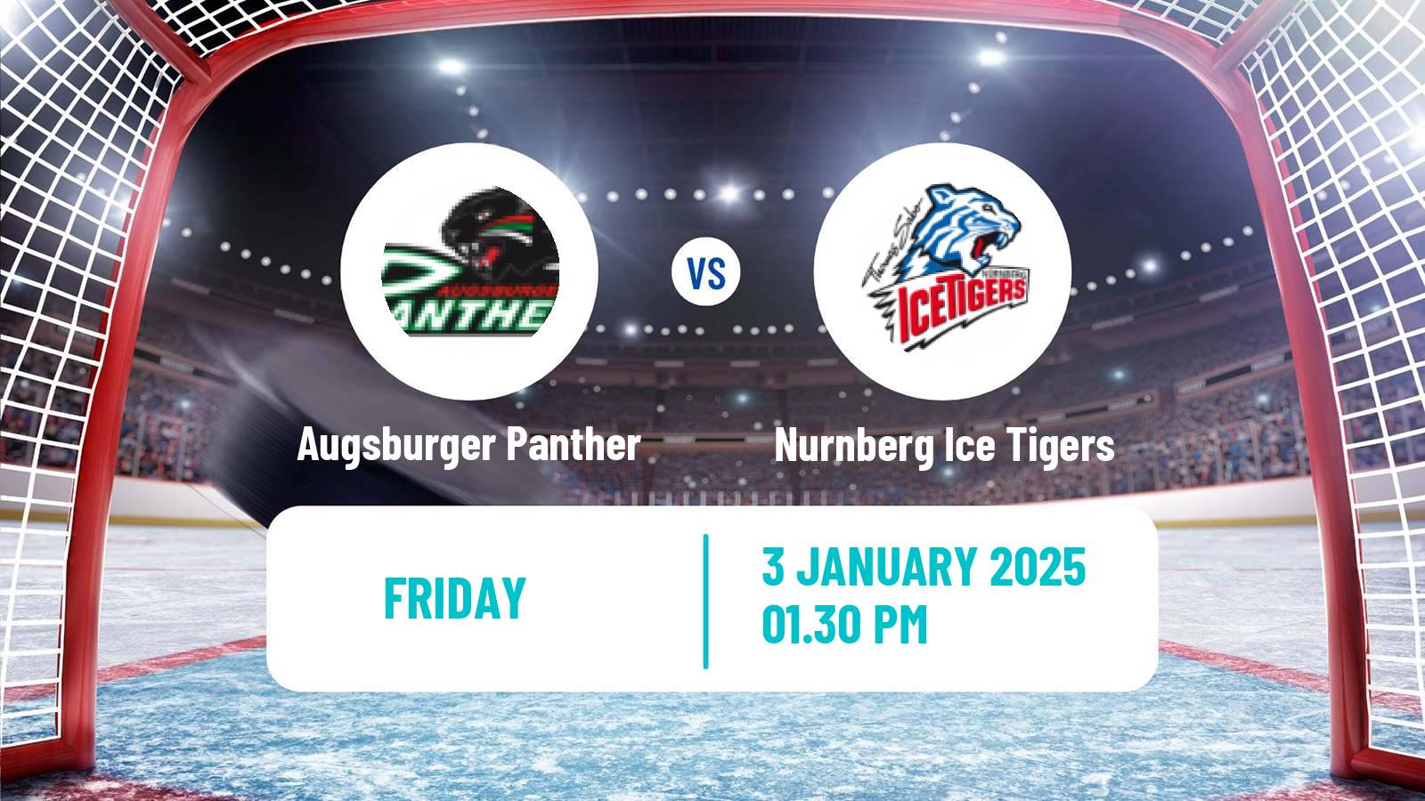 Hockey German Ice Hockey League Augsburger Panther - Nurnberg Ice Tigers