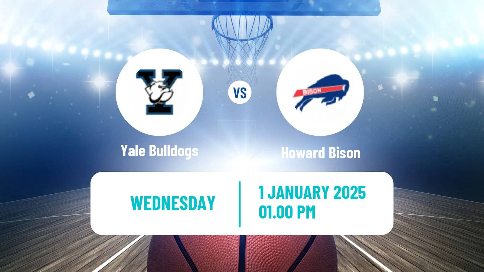 Basketball NCAA College Basketball Yale Bulldogs - Howard Bison