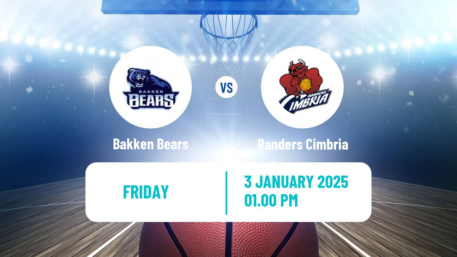 Basketball Danish Basketligaen Bakken Bears - Randers Cimbria