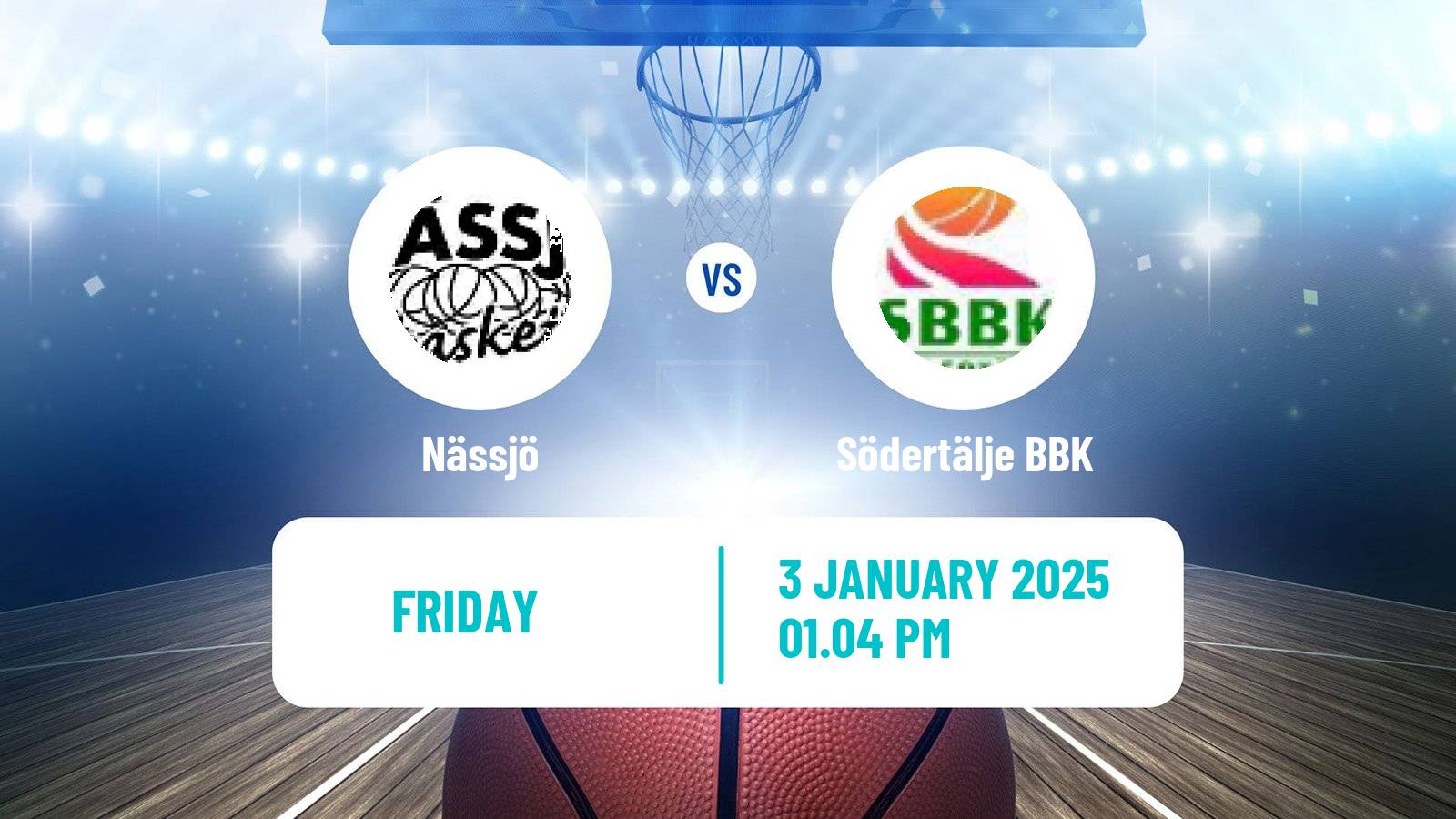 Basketball Swedish Basketligan Nässjö - Södertälje BBK